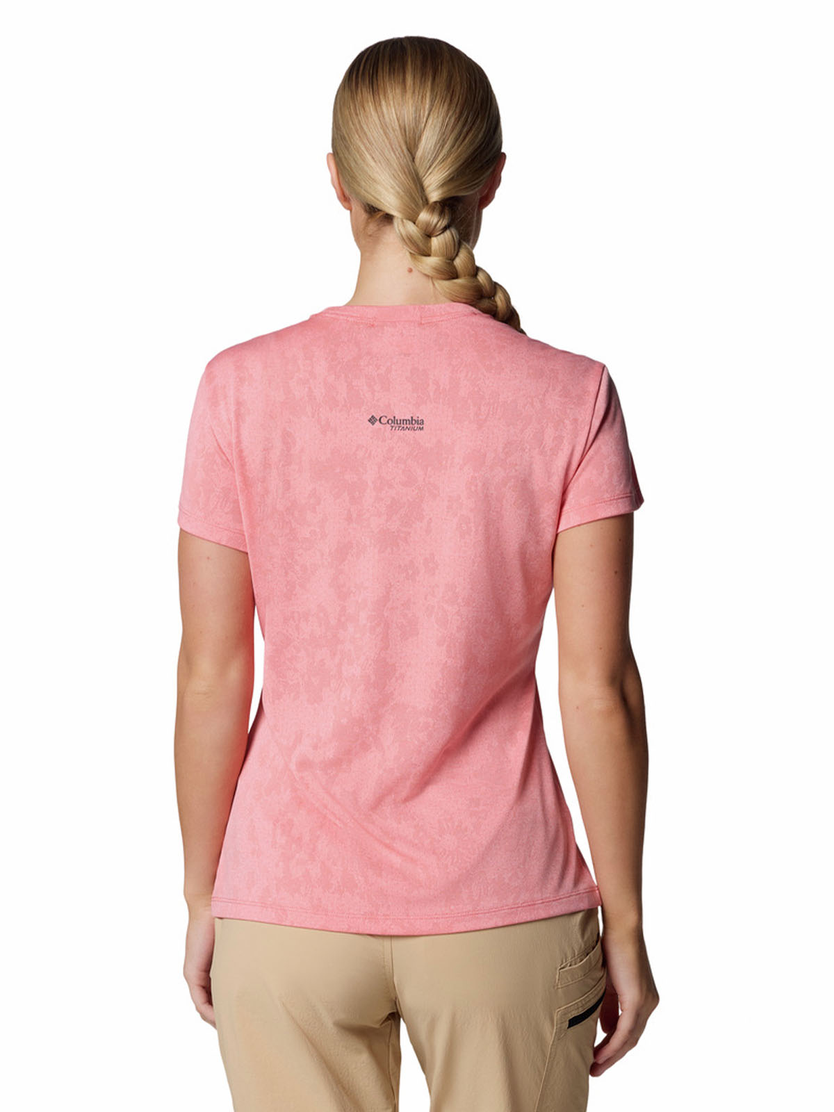 Polera Manga Corta Mujer Bluebird Canyon Rosado Columbia