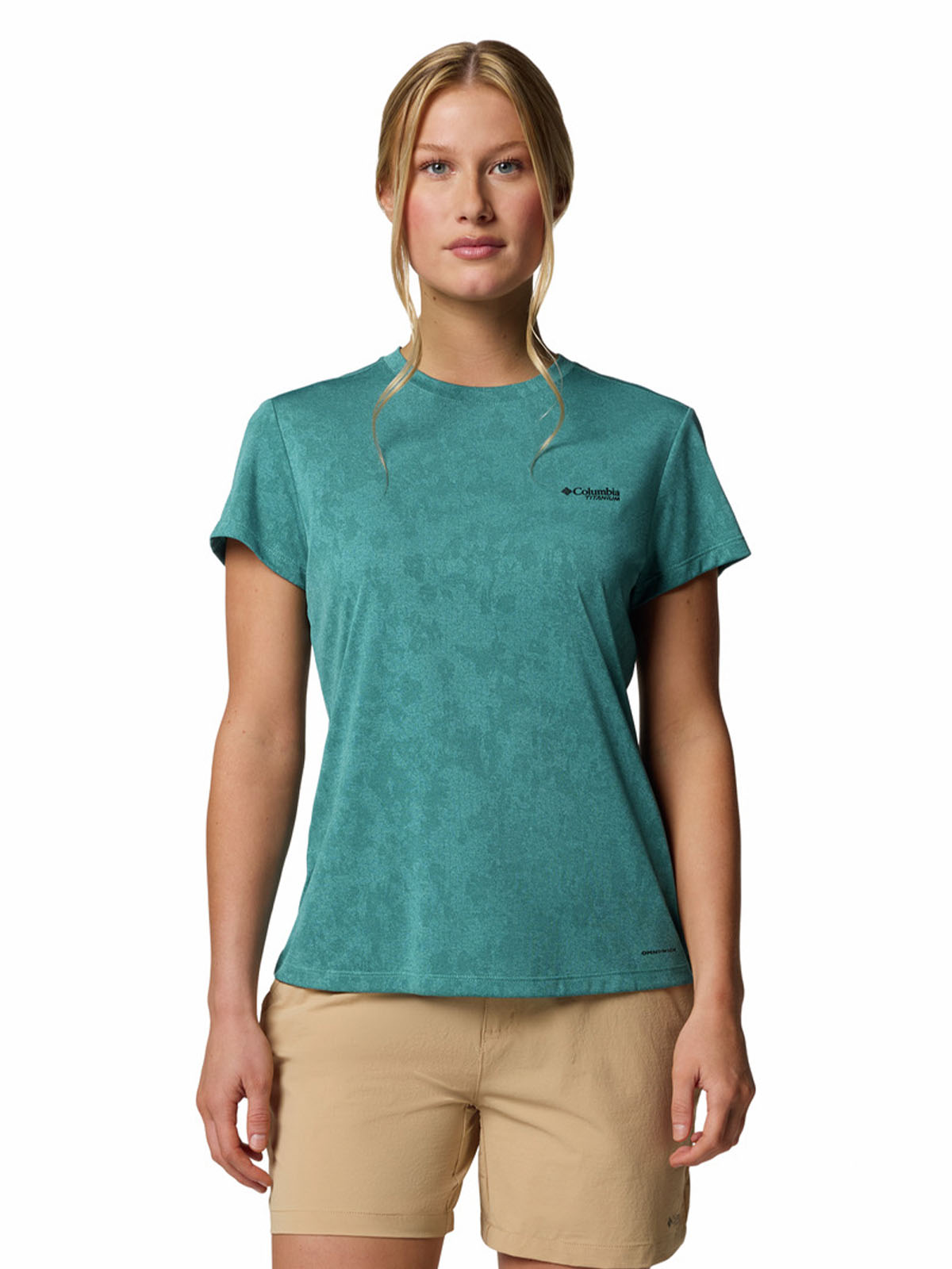 Polera Manga Corta Mujer Bluebird Canyon Azul Columbia