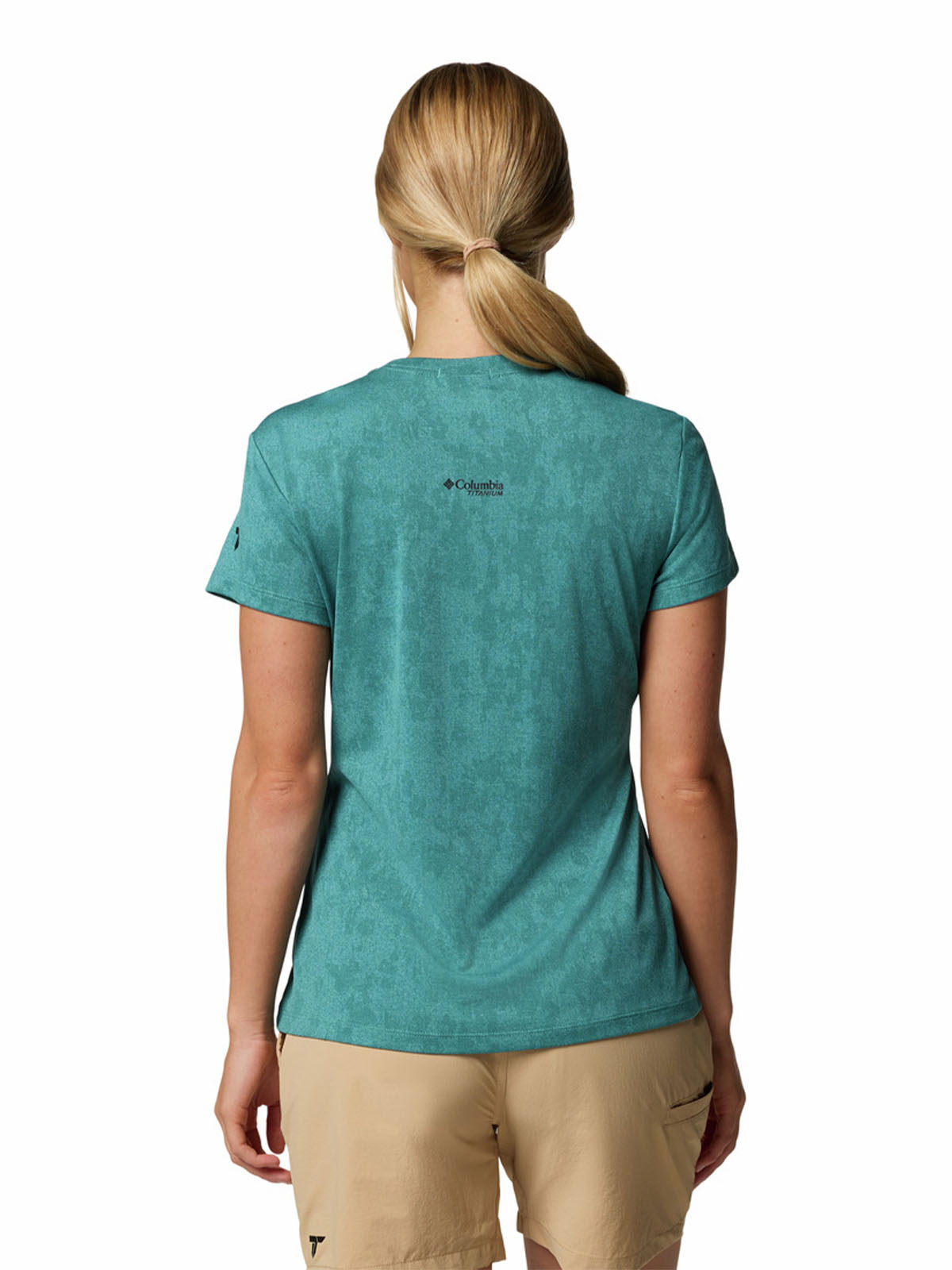 Polera Manga Corta Mujer Bluebird Canyon Azul Columbia