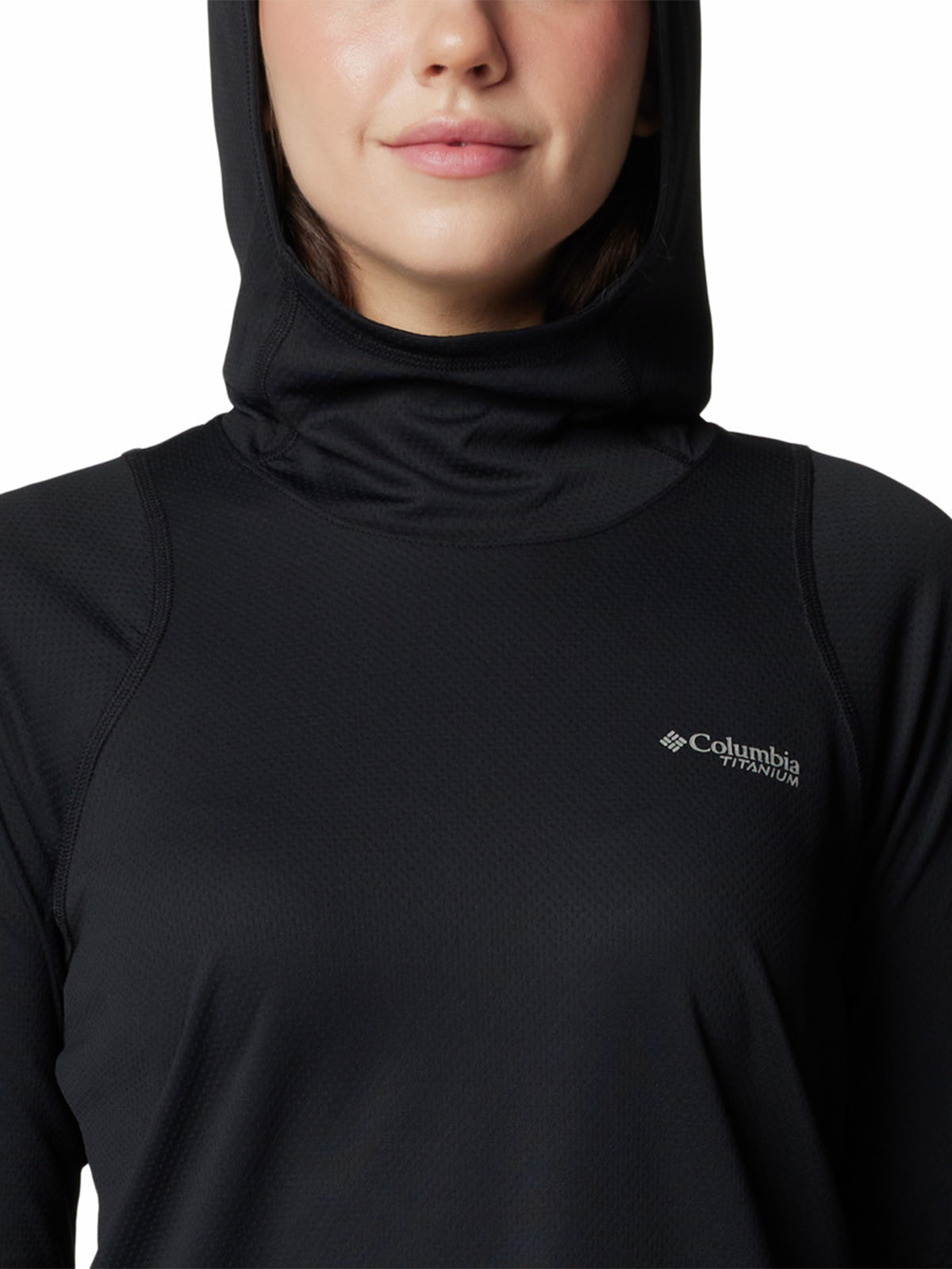 Polera Manga Larga Mujer Summit Valley Hoodie Negro Columbia