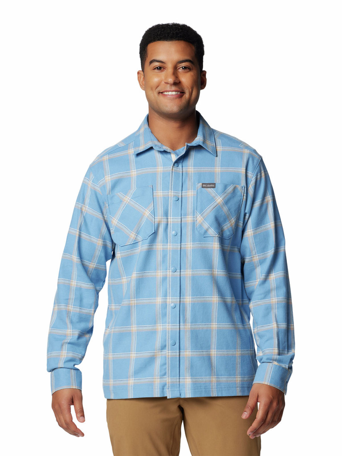 Camisa Manga Larga Hombre Landroamer Woven Azul Columbia