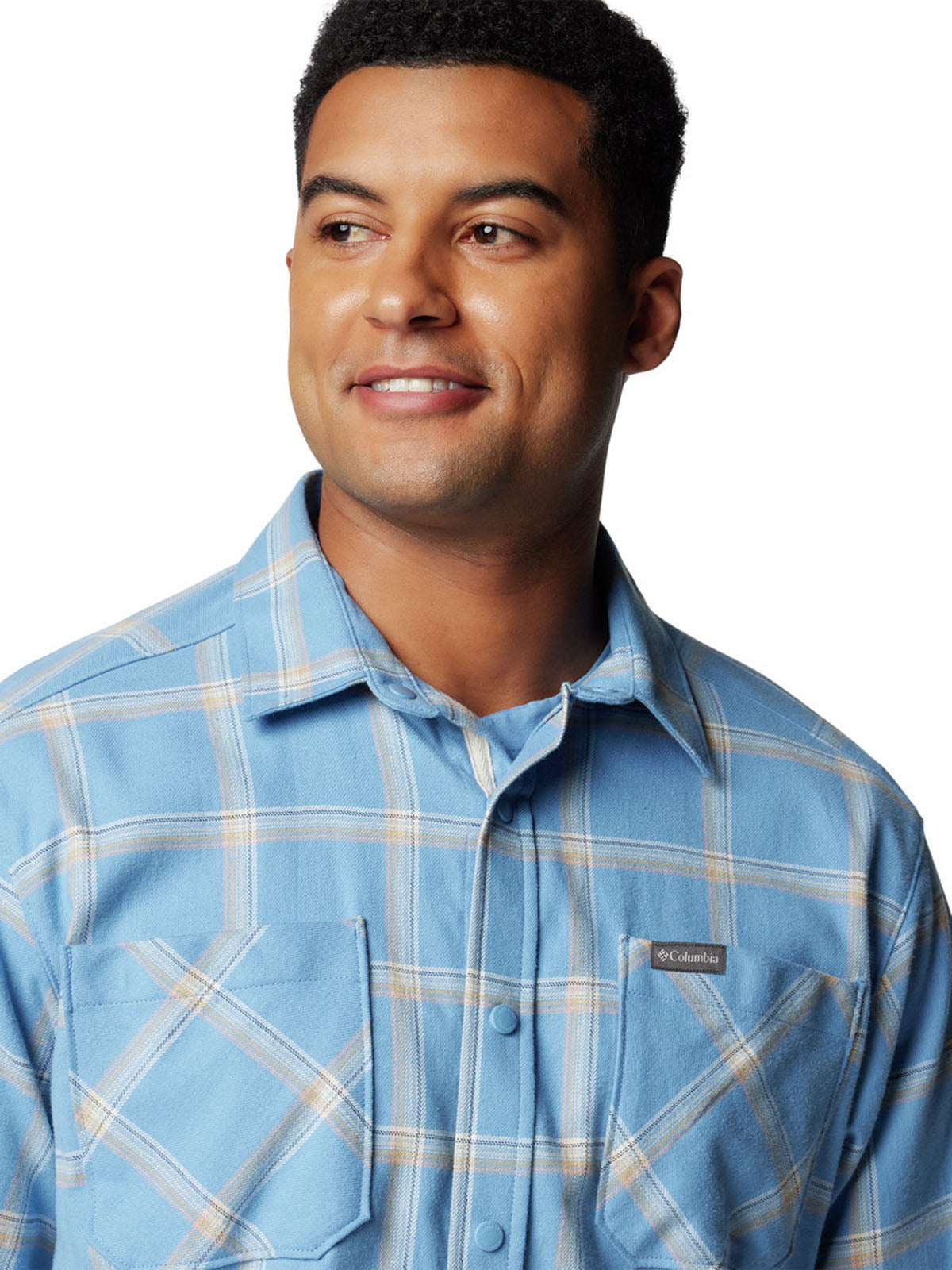 Camisa Manga Larga Hombre Landroamer Woven Azul Columbia