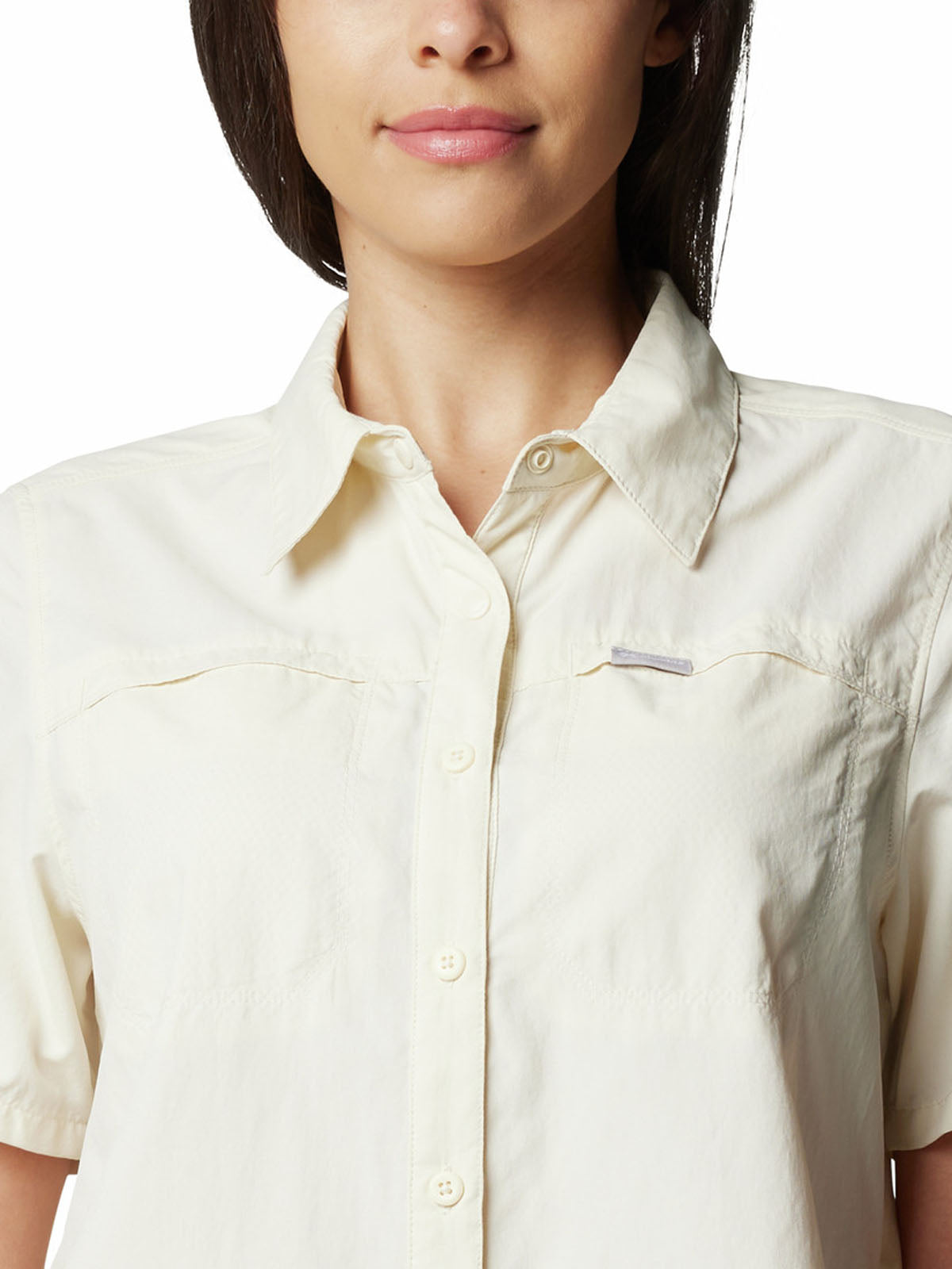 Blusa Manga Corta Mujer Silver Ridge 3.0 Blanco Columbia