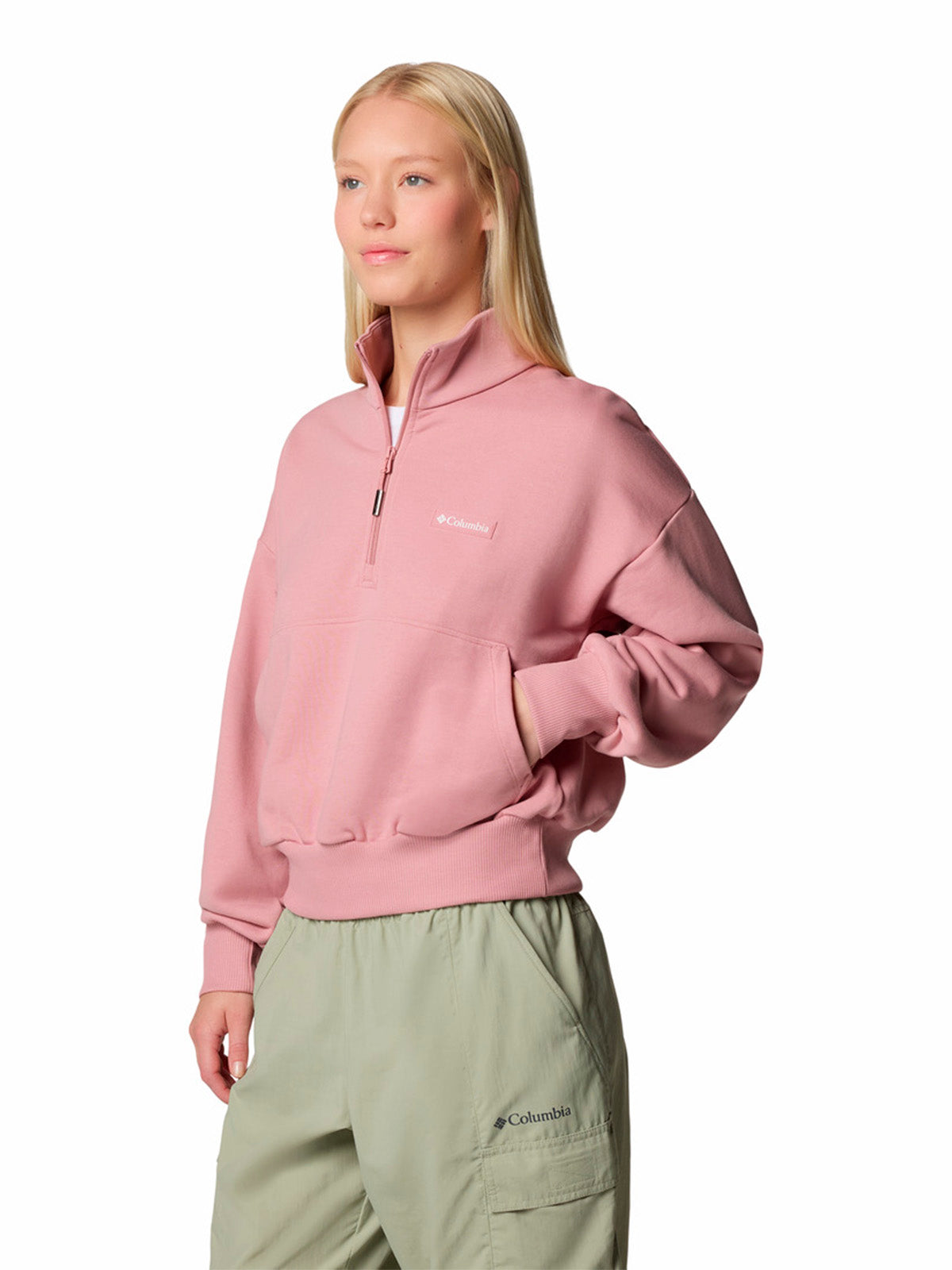 Polerón Mujer Marble Canyon Quart Rosado Columbia