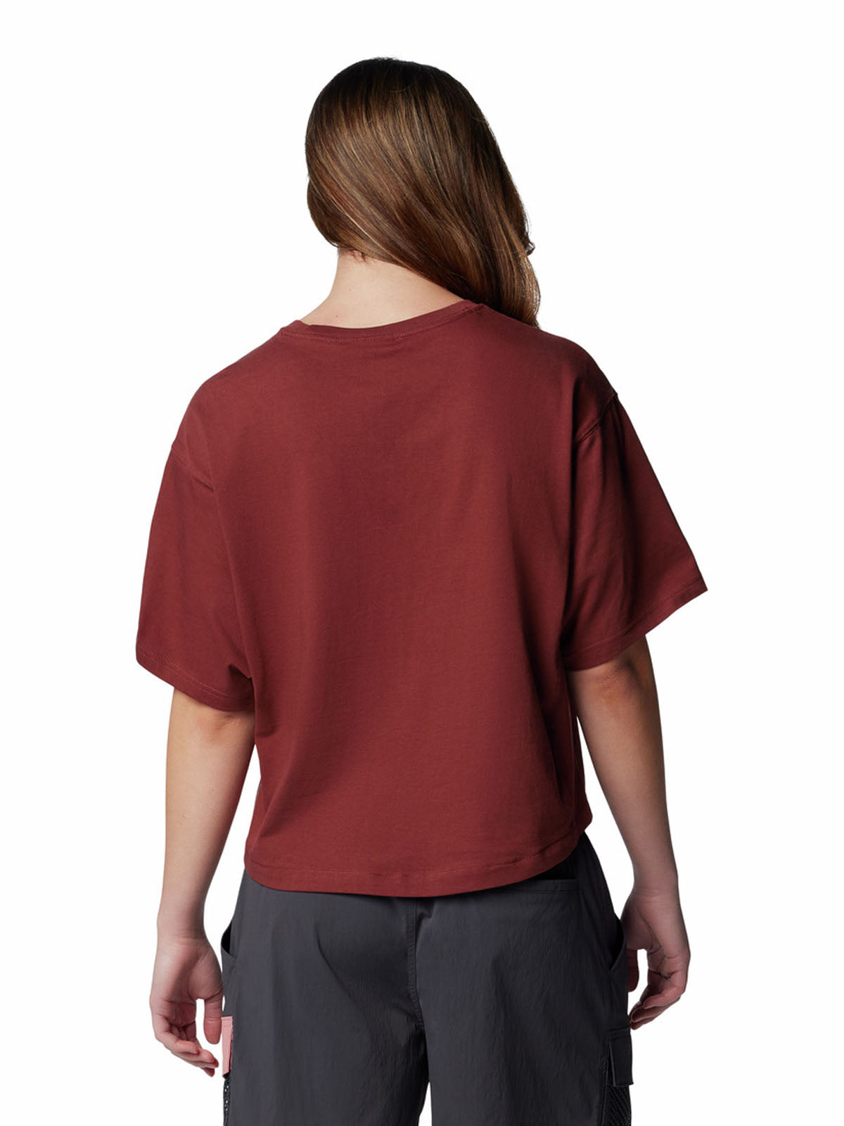 Polera Manga Corta Mujer Painted Peak Knit Rojo Columbia