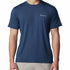 Polera Manga Corta Hombre Tech Trail Crew Neck Azul Columbia
