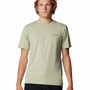Polera Manga Corta Hombre Tech Trail Crew Neck Verde Columbia