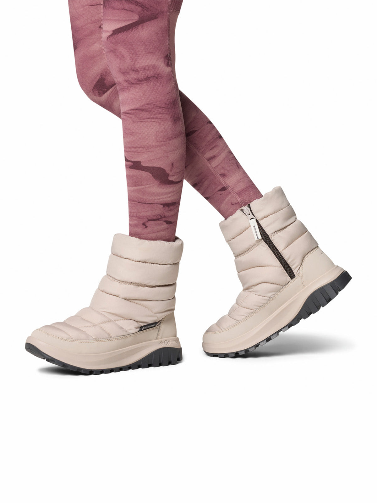 Bota Mujer Snowtrot Mid Gris Soft Taupe Columbia