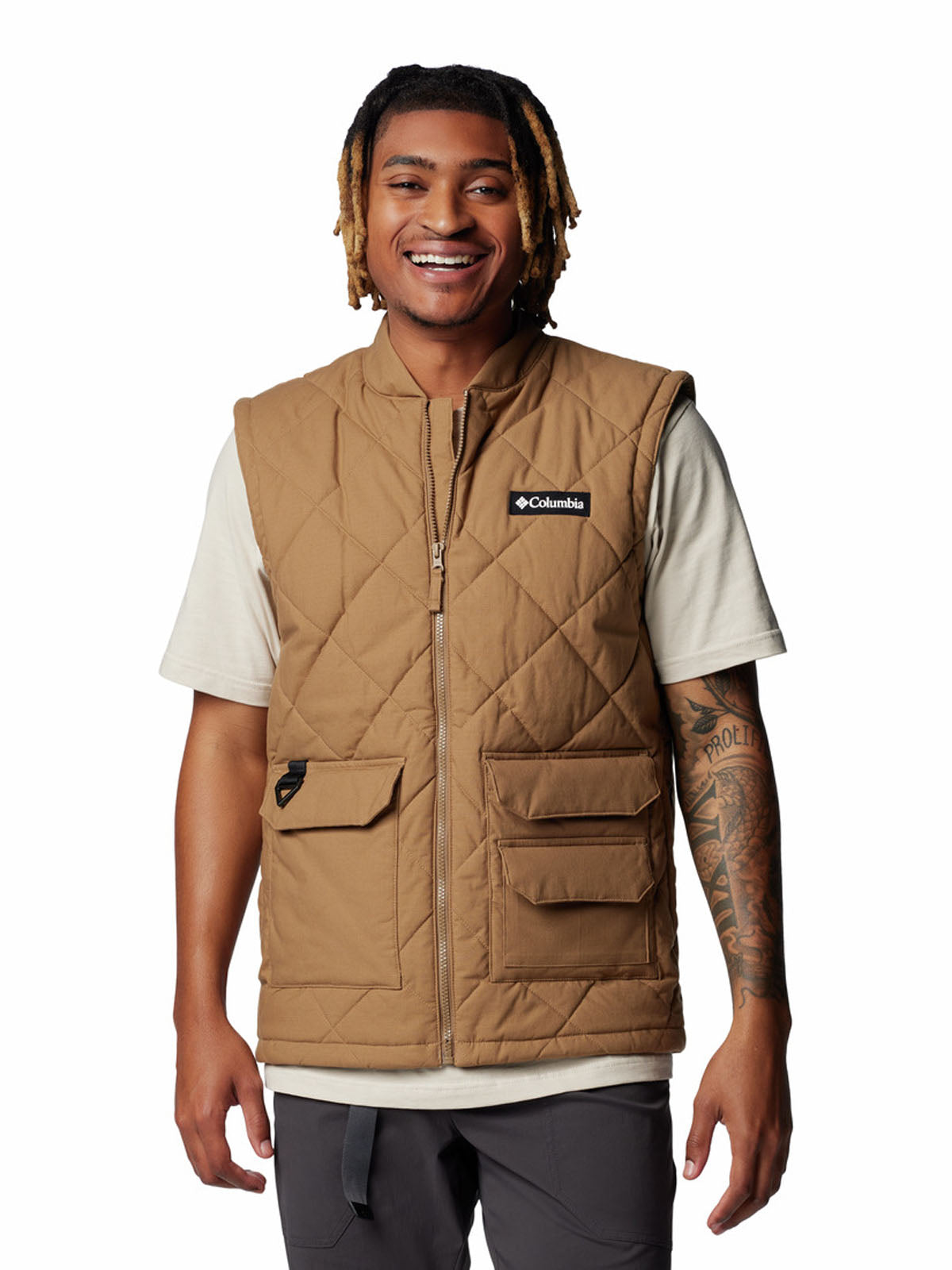 Parka Sin Mangas Hombre Rad Padded Vest Café Columbia