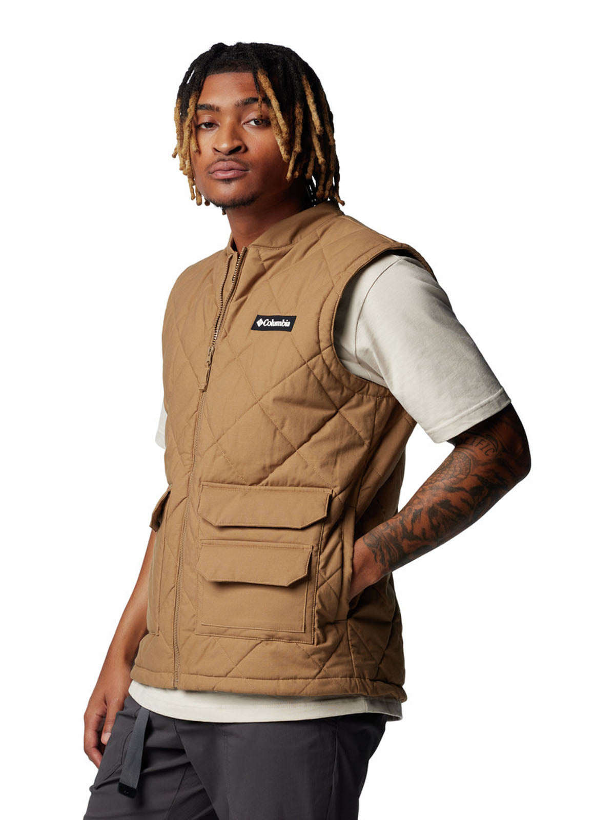 Parka Sin Mangas Hombre Rad Padded Vest Café Columbia