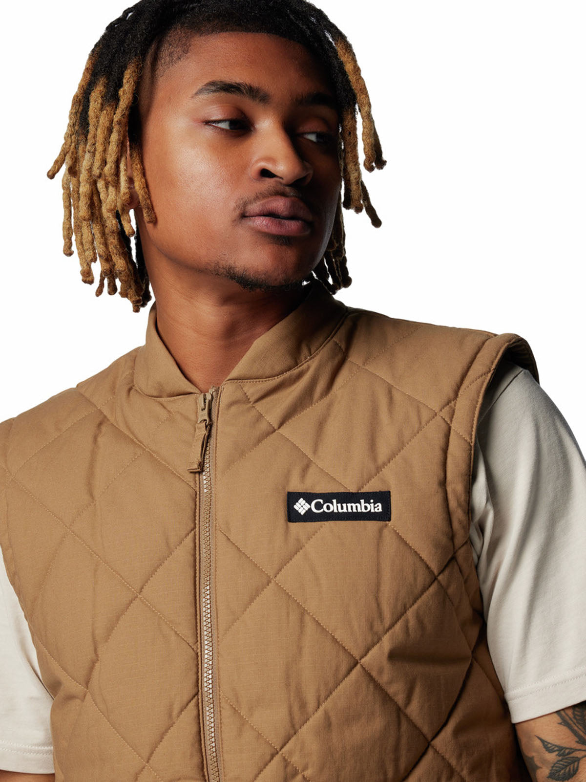 Parka Sin Mangas Hombre Rad Padded Vest Café Columbia