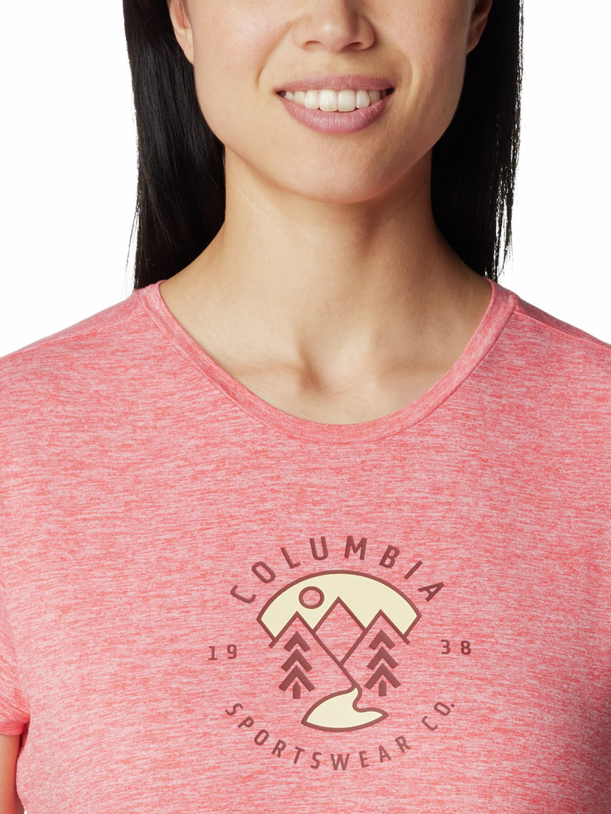 Polera Manga Corta Mujer Sloan Ridge Graphic Rosado Columbia