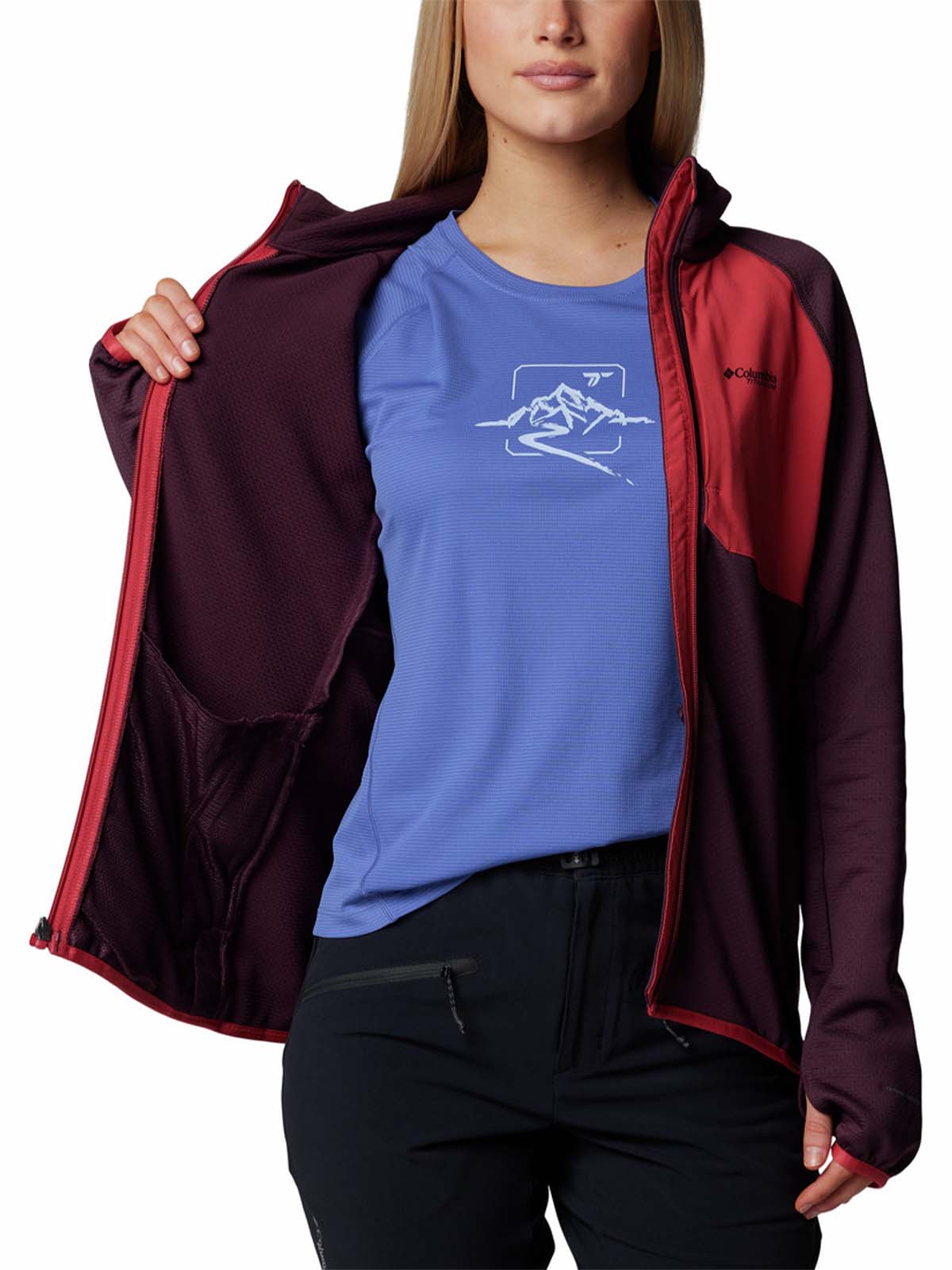 Parka Mujer Triple Canyon Grid Morado Columbia