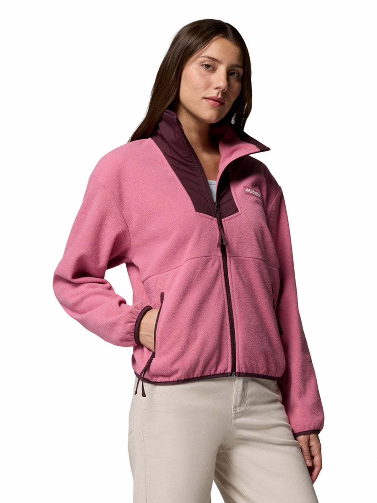 Polar Mujer Sequoia Grove Full Zip Rosado Rosette Columbia