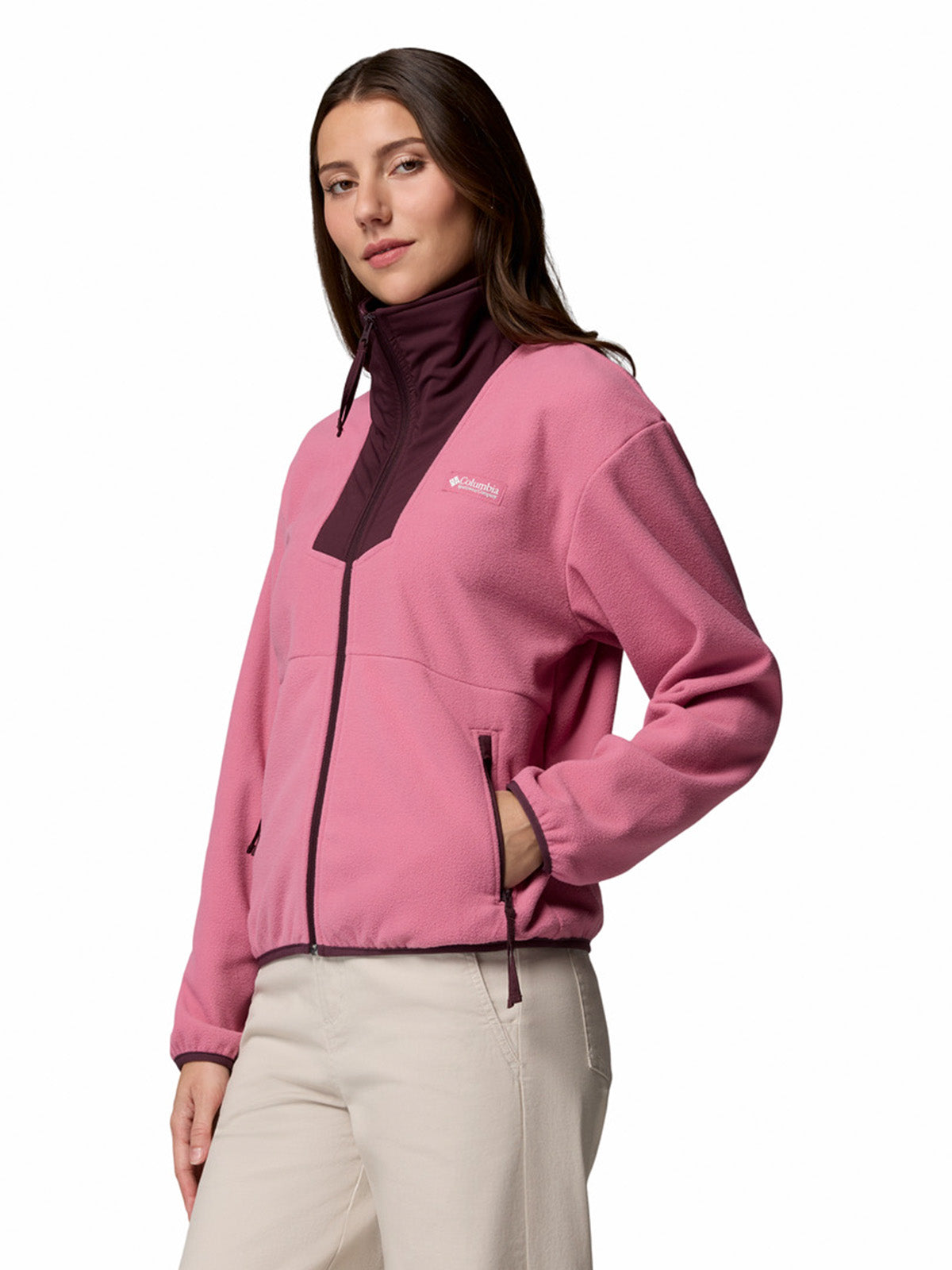Polar Mujer Sequoia Grove Full Zip Rosado Rosette Columbia