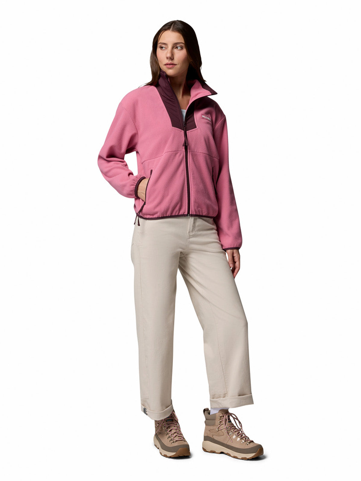 Polar Mujer Sequoia Grove Full Zip Rosado Rosette Columbia