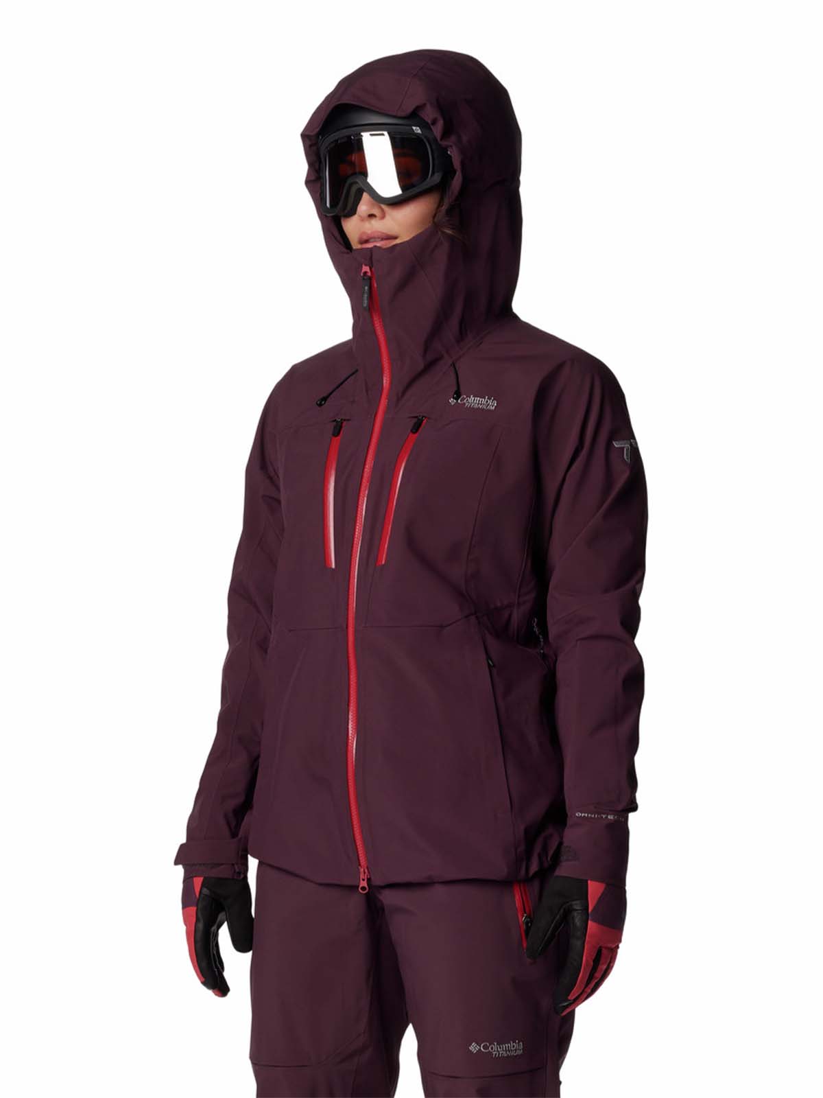 Cortaviento Mujer Platinum Peak II 3L Ski Morado Columbia