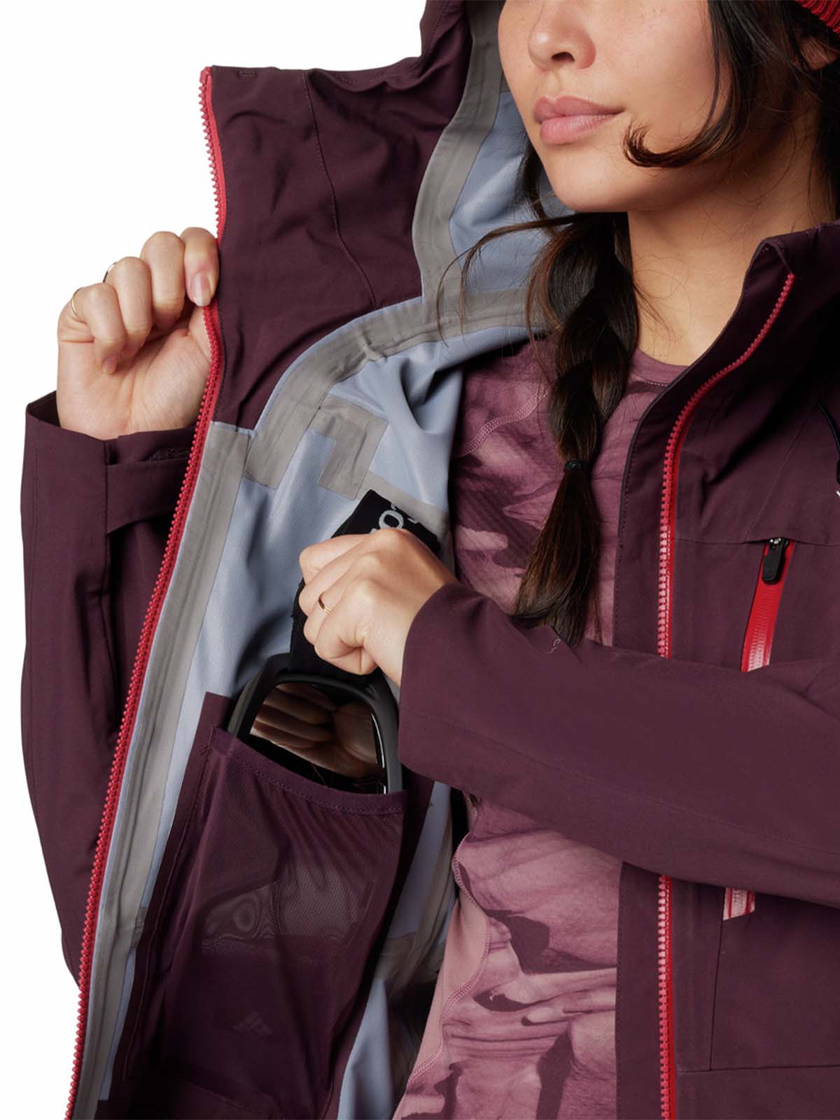 Cortaviento Mujer Platinum Peak II 3L Ski Morado Columbia