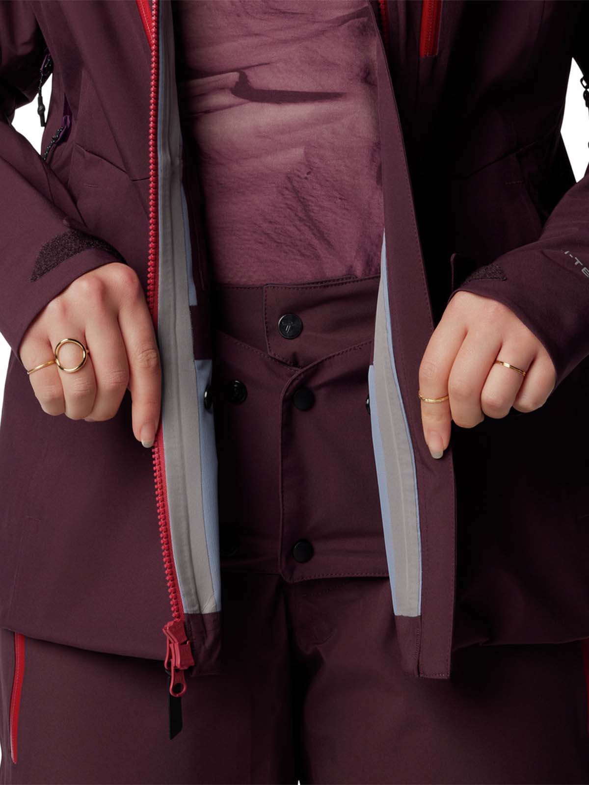 Cortaviento Mujer Platinum Peak II 3L Ski Morado Columbia