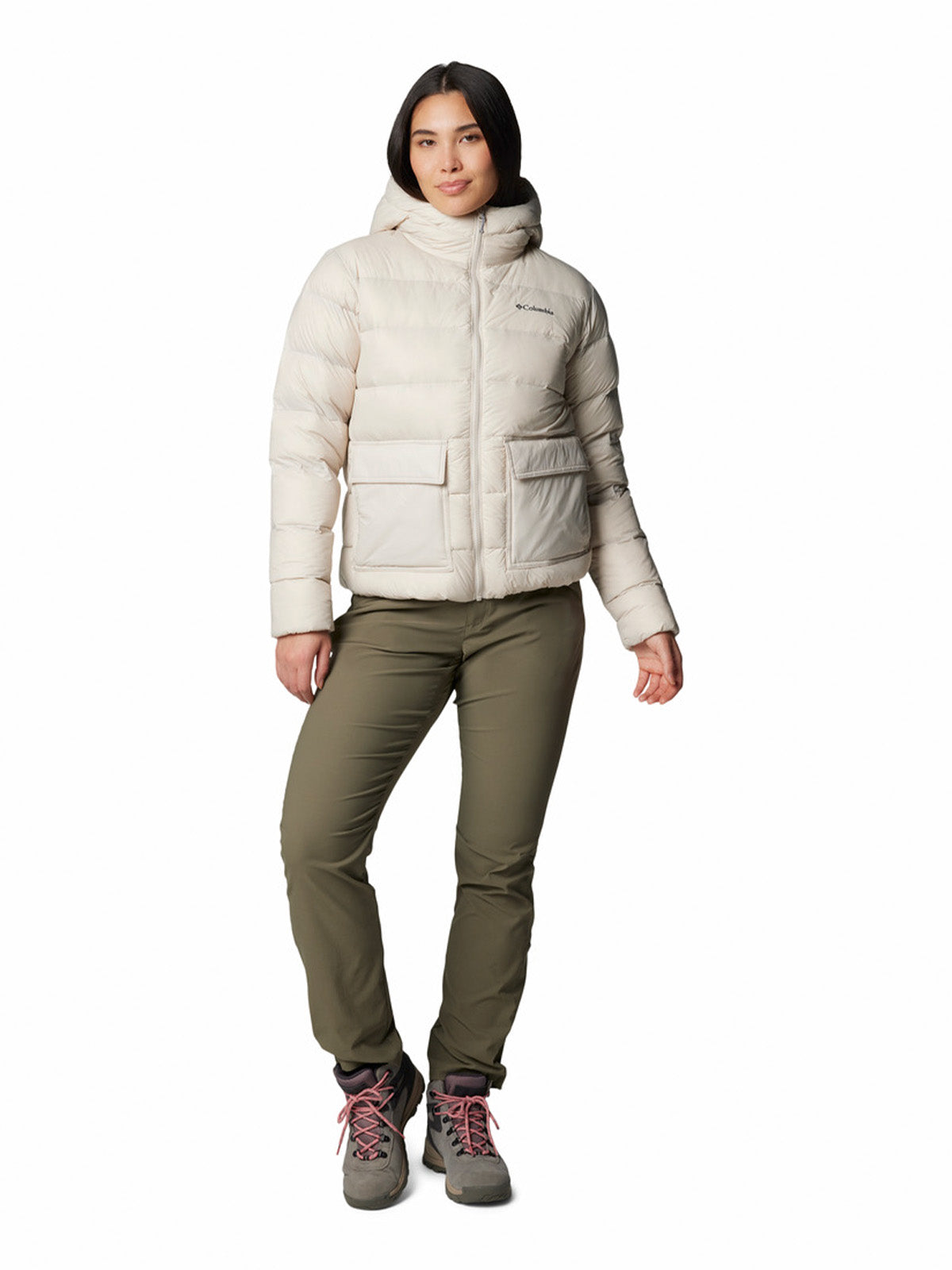 Parka Mujer Harmony Falls Hooded Beige Columbia
