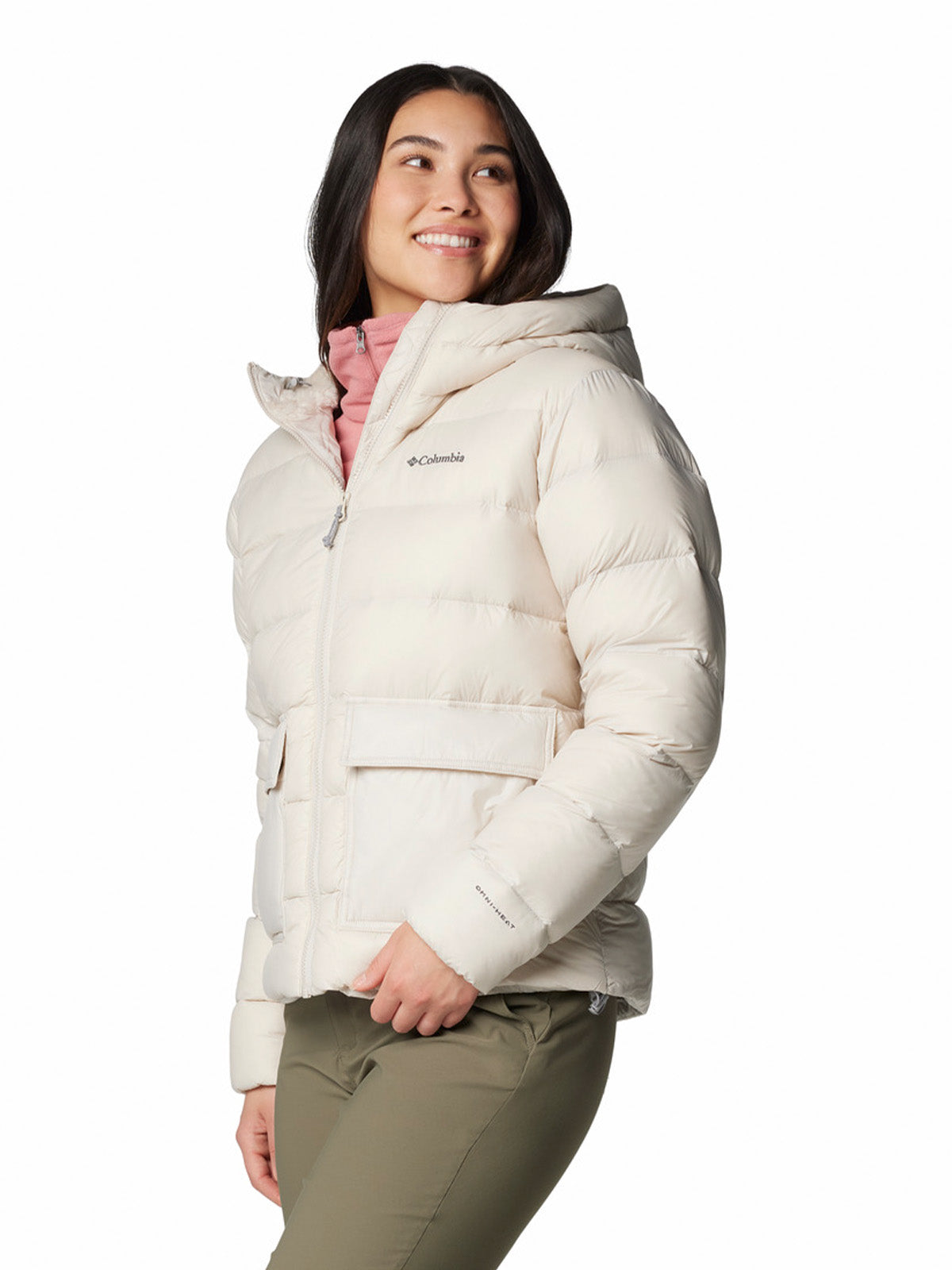 Parka Mujer Harmony Falls Hooded Beige Columbia