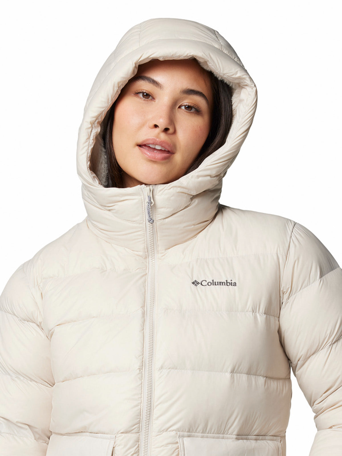 Parka Mujer Harmony Falls Hooded Beige Columbia