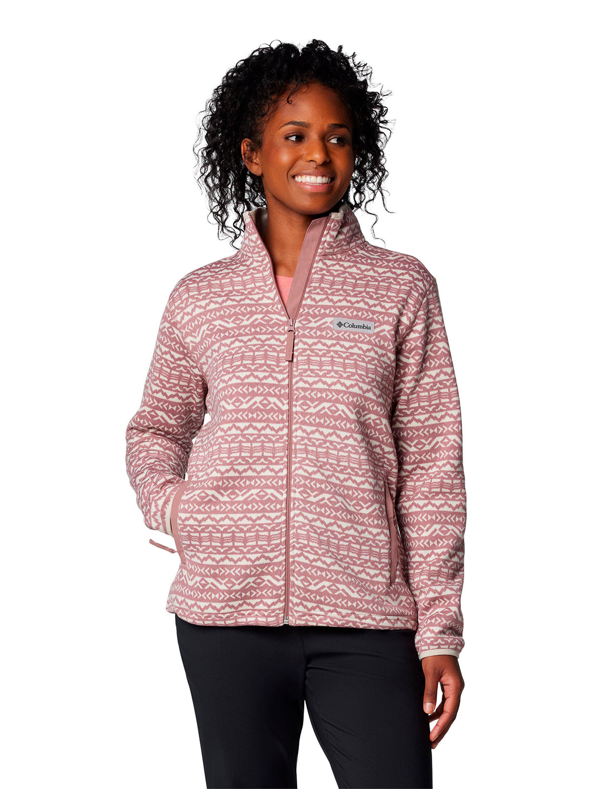 Polar Mujer Sweater Weather Full Zip Morado Columbia