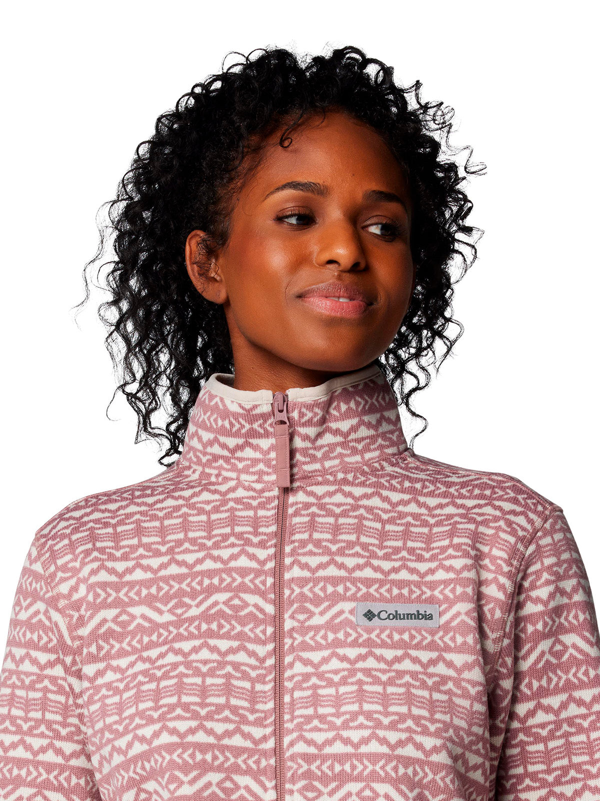 Polar Mujer Sweater Weather Full Zip Morado Columbia