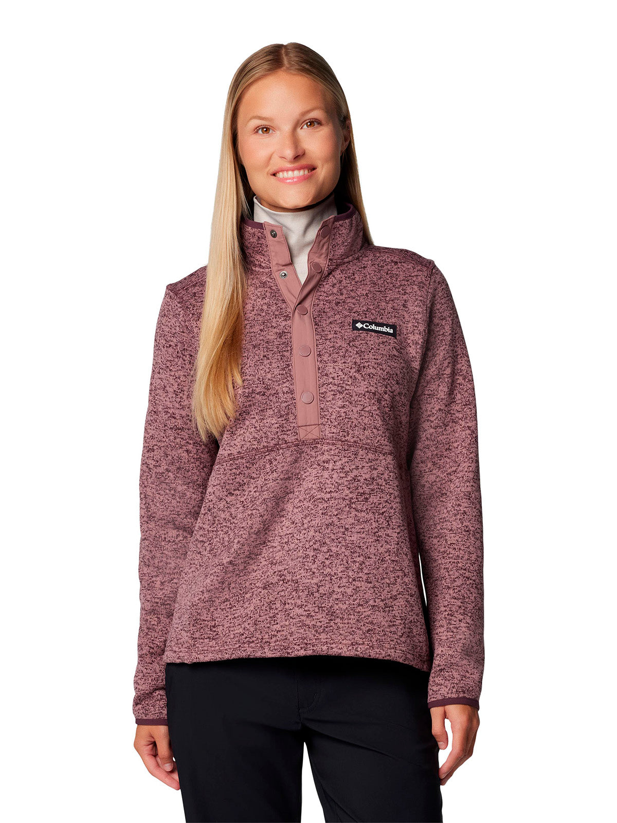 Polar Mujer Sweater Weather Half Snap Morado Columbia