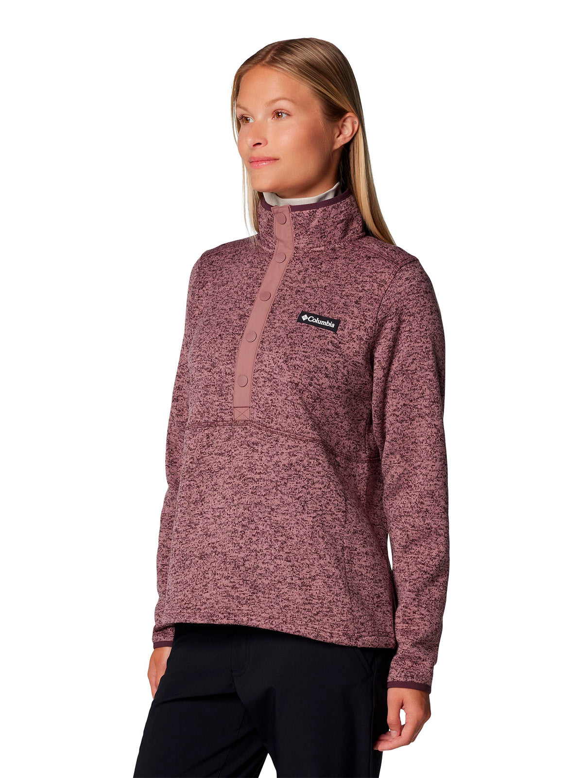 Polar Mujer Sweater Weather Half Snap Morado Columbia