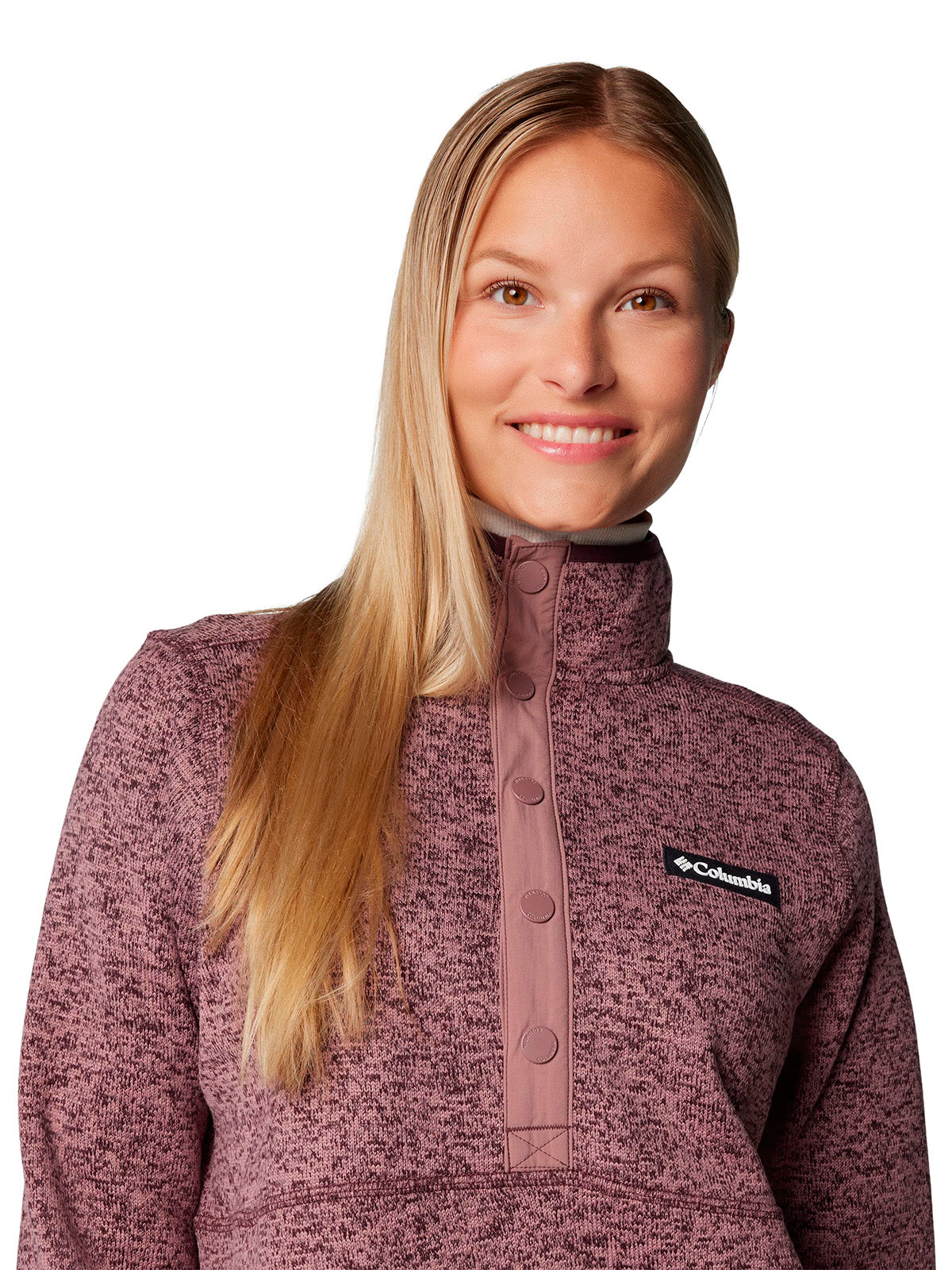 Polar Mujer Sweater Weather Half Snap Morado Columbia