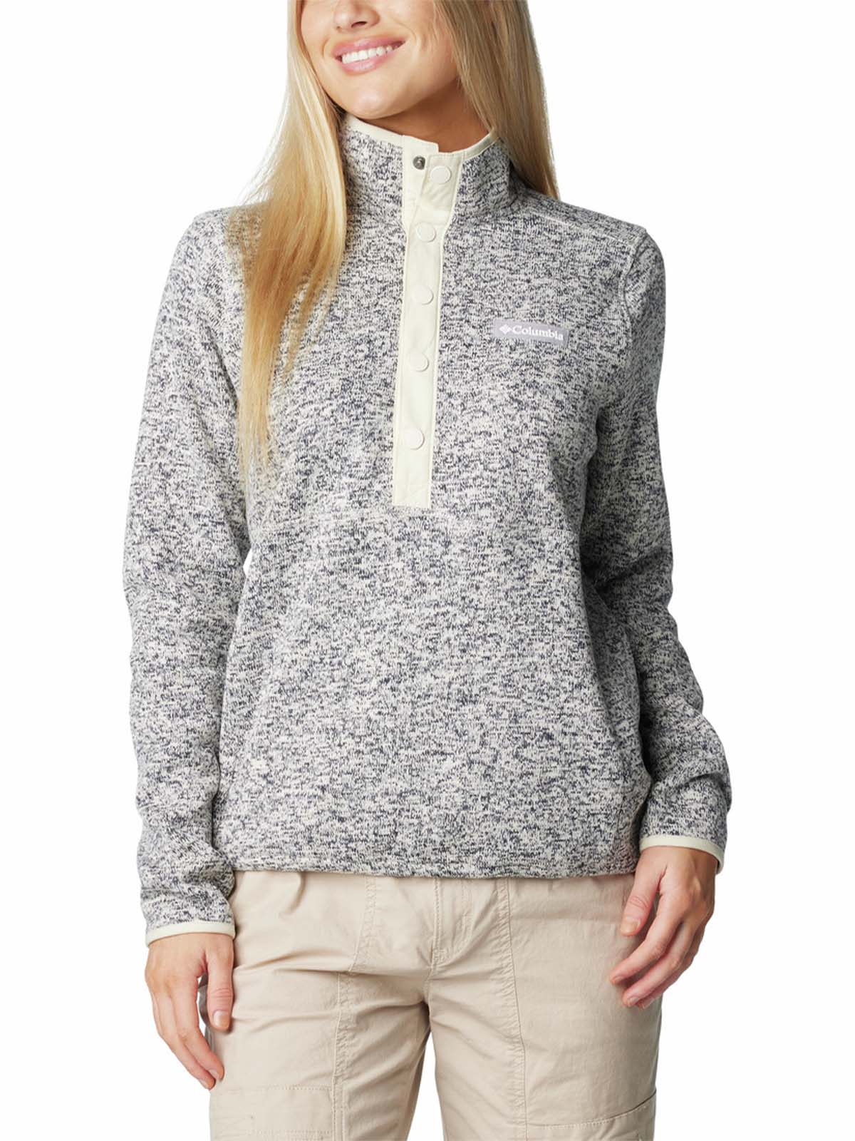 Polar Mujer Sweater Weather Half Snap Gris Columbia