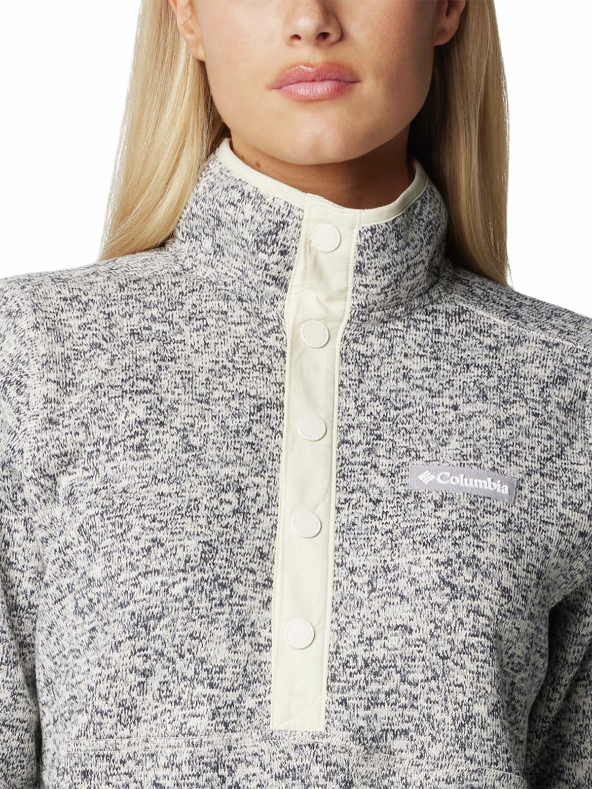 Polar Mujer Sweater Weather Half Snap Gris Columbia