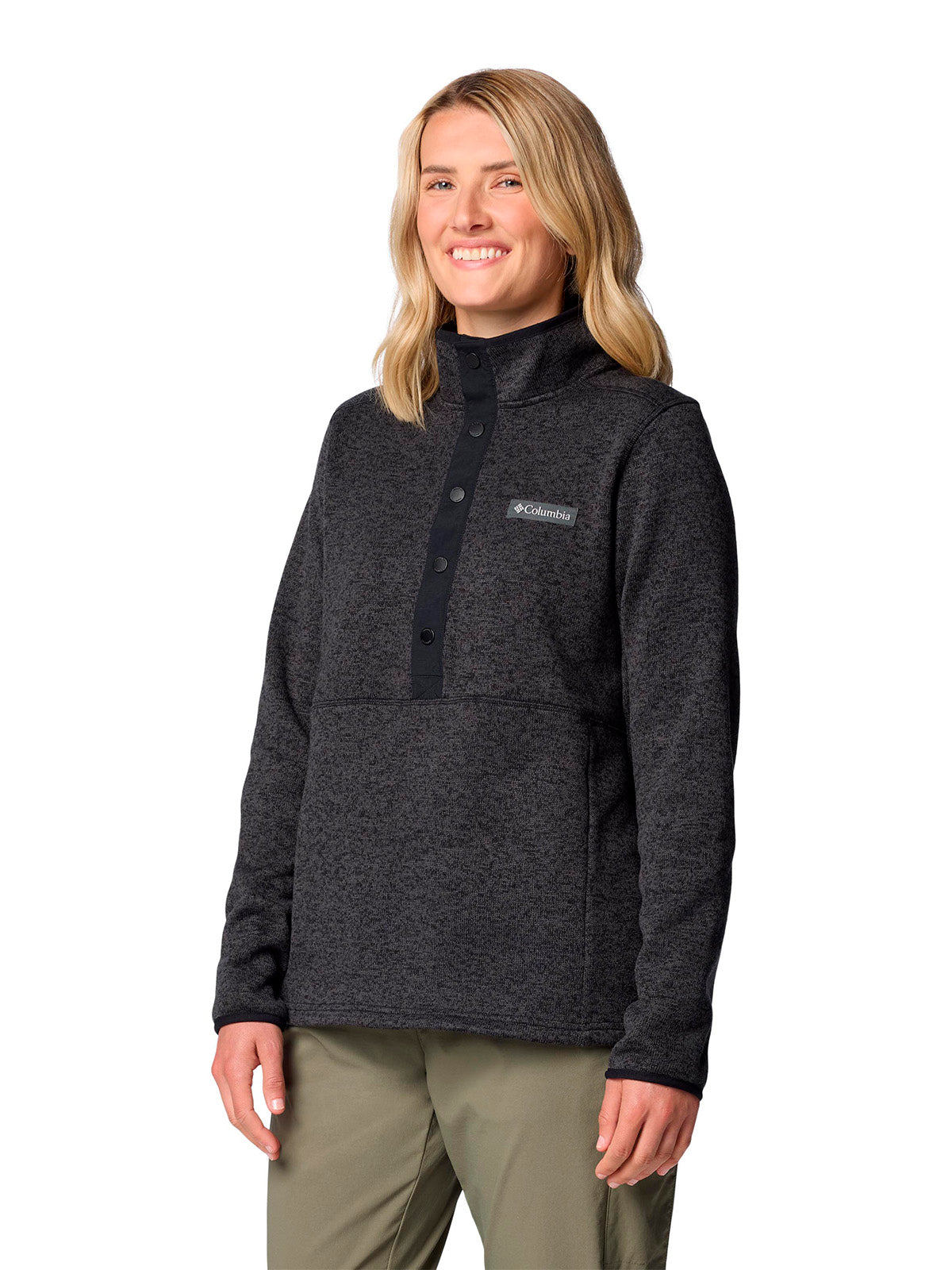 Polar Mujer Sweater Weather Half Snap Negro Columbia