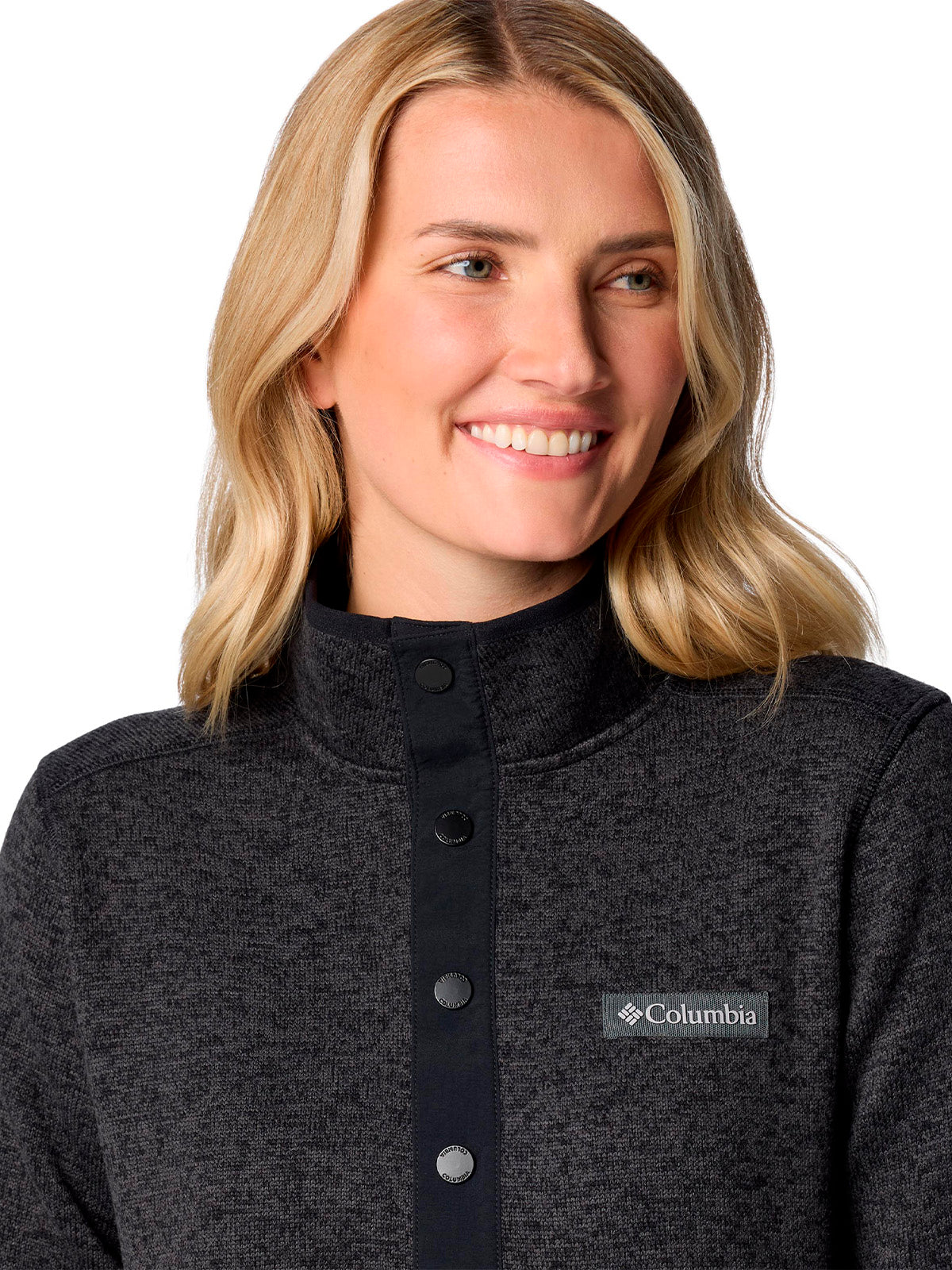 Polar Mujer Sweater Weather Half Snap Negro Columbia