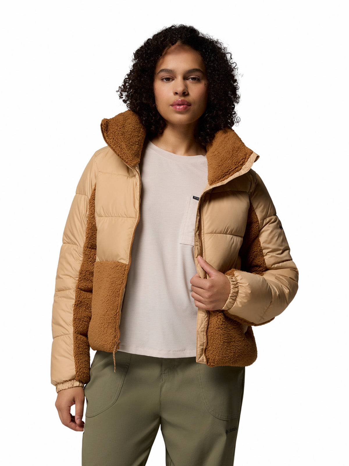 Parka Mujer Leadbetter Point II Hybrid Beige/Crudo Columbia