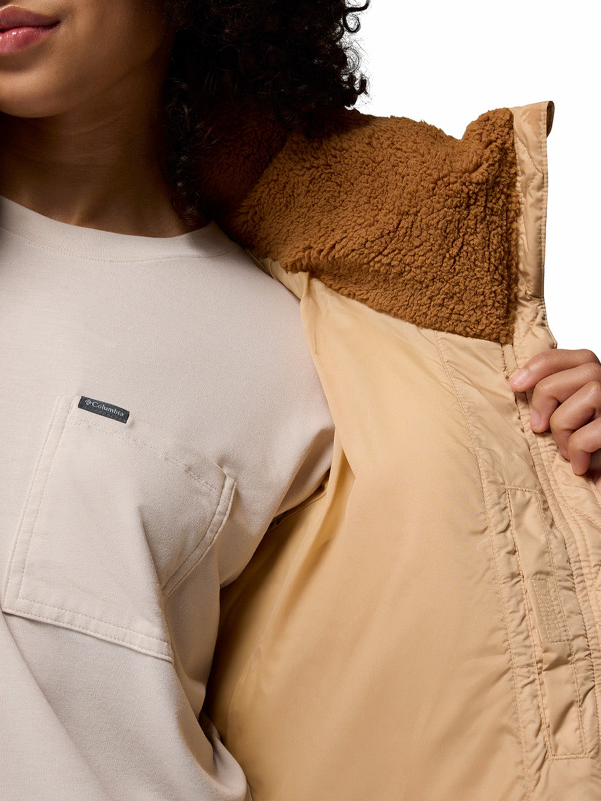 Parka Mujer Leadbetter Point II Hybrid Beige/Crudo Columbia