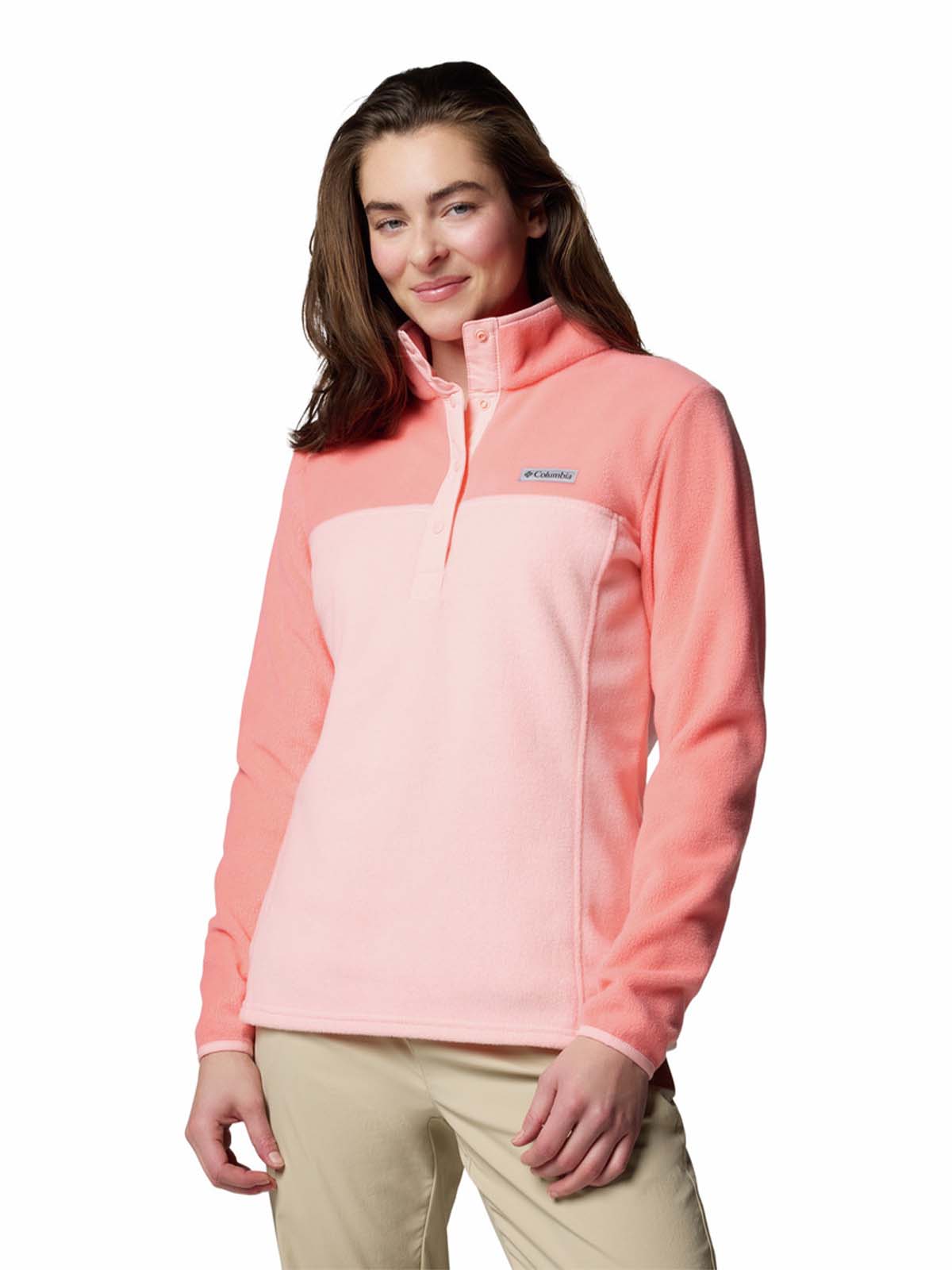 Polar Mujer Benton Springs Half Snap Rosado Columbia