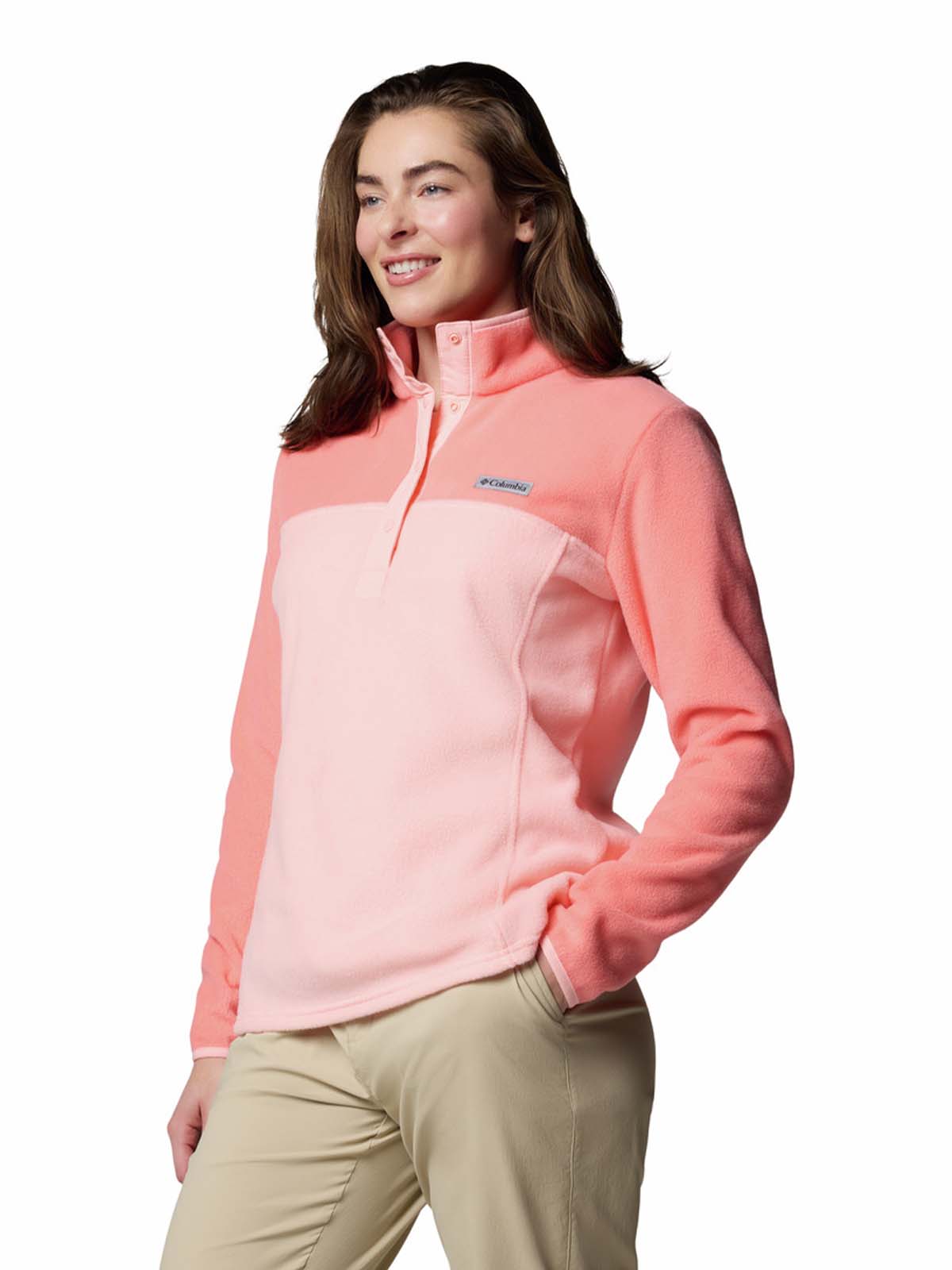 Polar Mujer Benton Springs Half Snap Rosado Columbia
