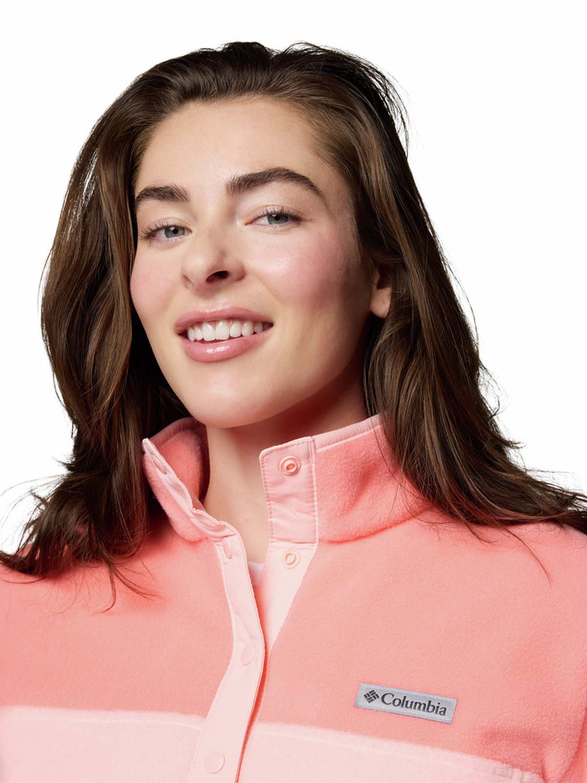 Polar Mujer Benton Springs Half Snap Rosado Columbia