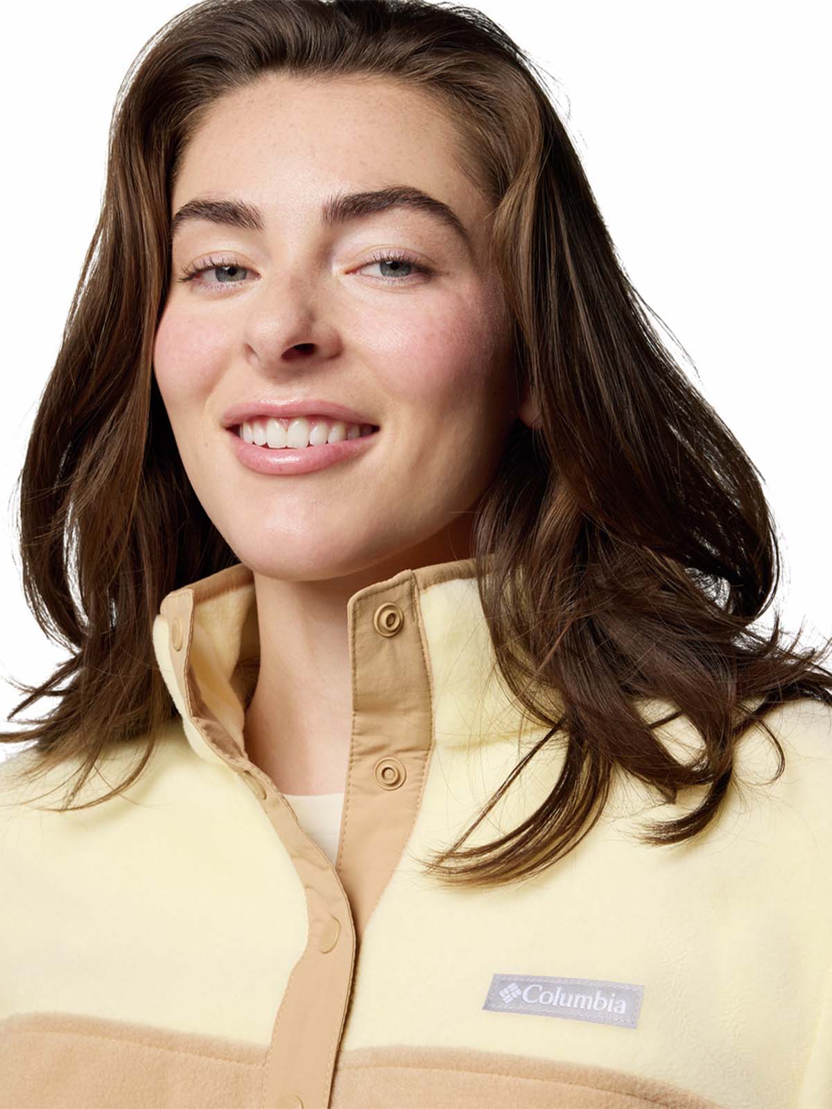 Polar Mujer Benton Springs Half Snap Beige Columbia