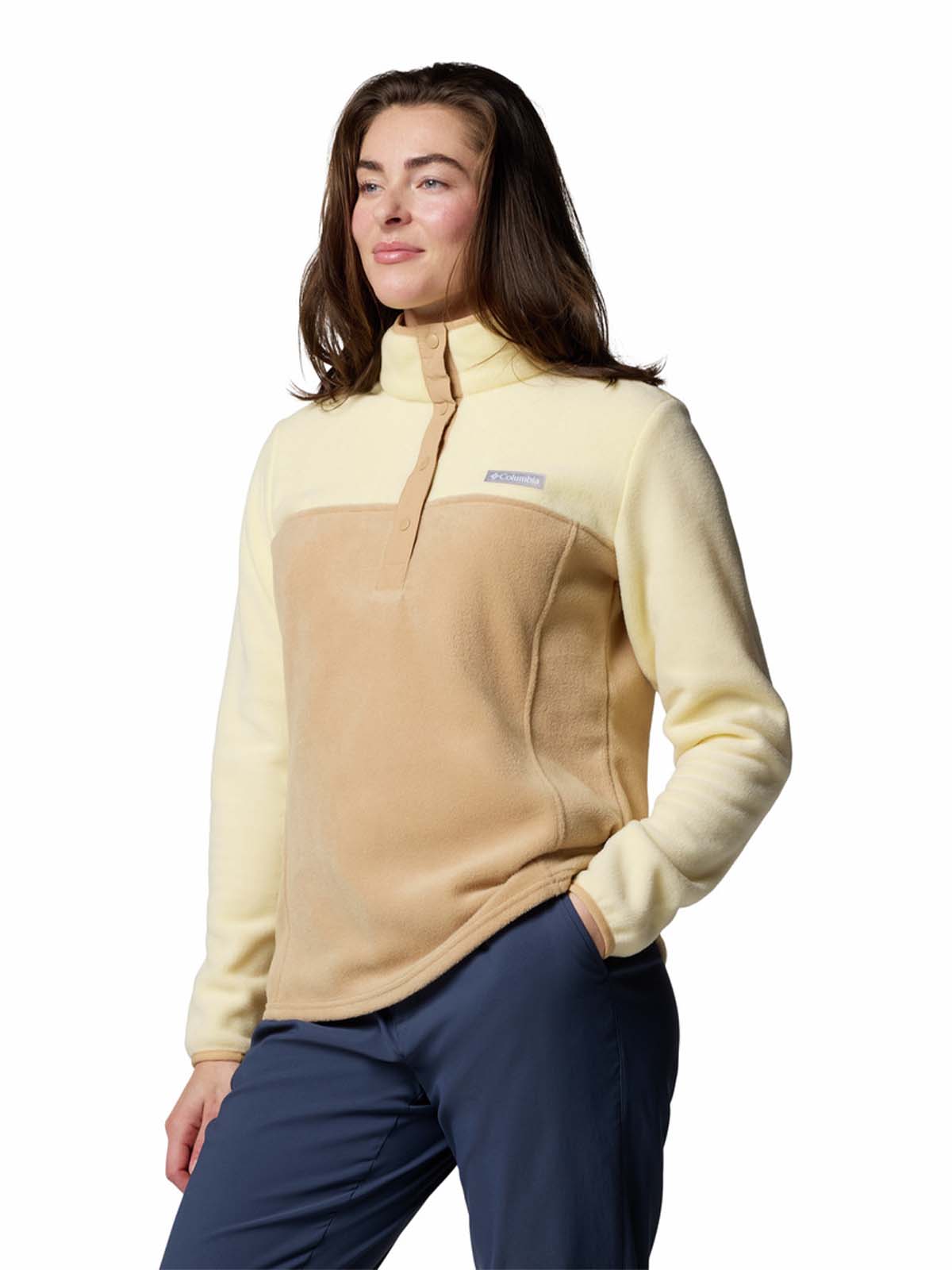 Polar Mujer Benton Springs Half Snap Beige Columbia