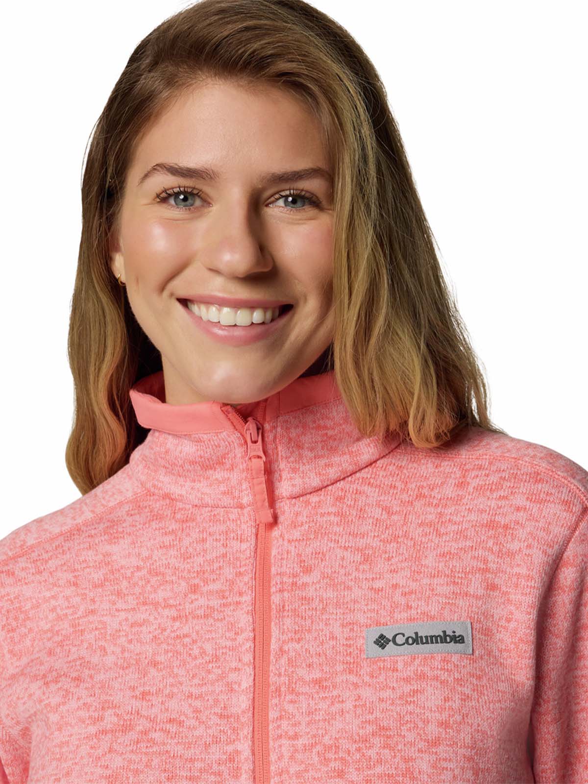 Polar Mujer Sweater Weather Full Zip Rosado Columbia