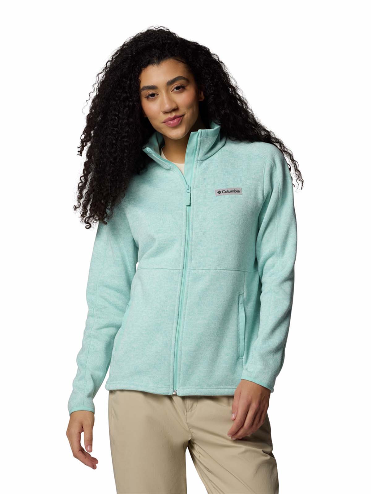 Polar Mujer Sweater Weather Full Zip Verde Columbia