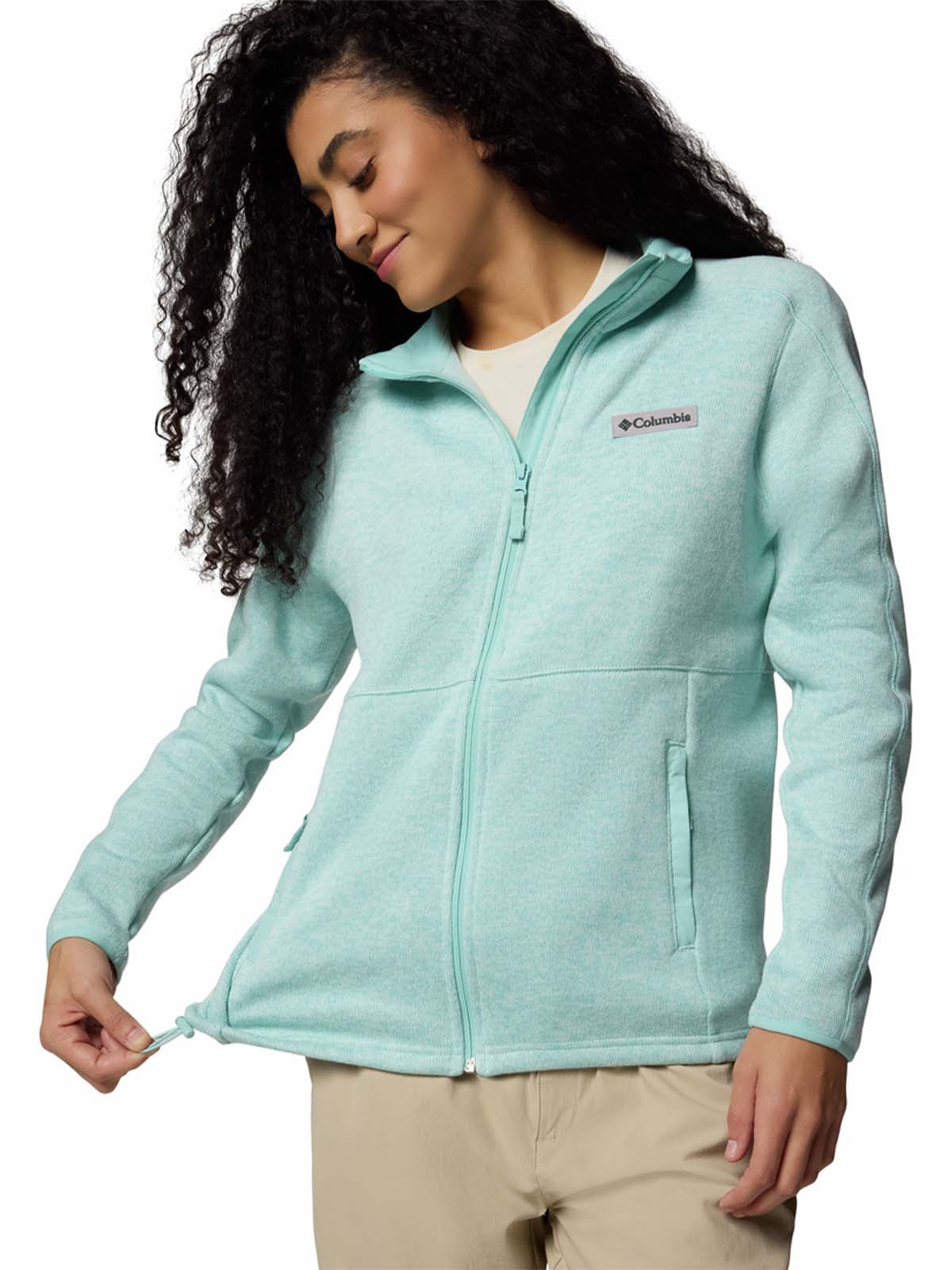 Polar Mujer Sweater Weather Full Zip Verde Columbia
