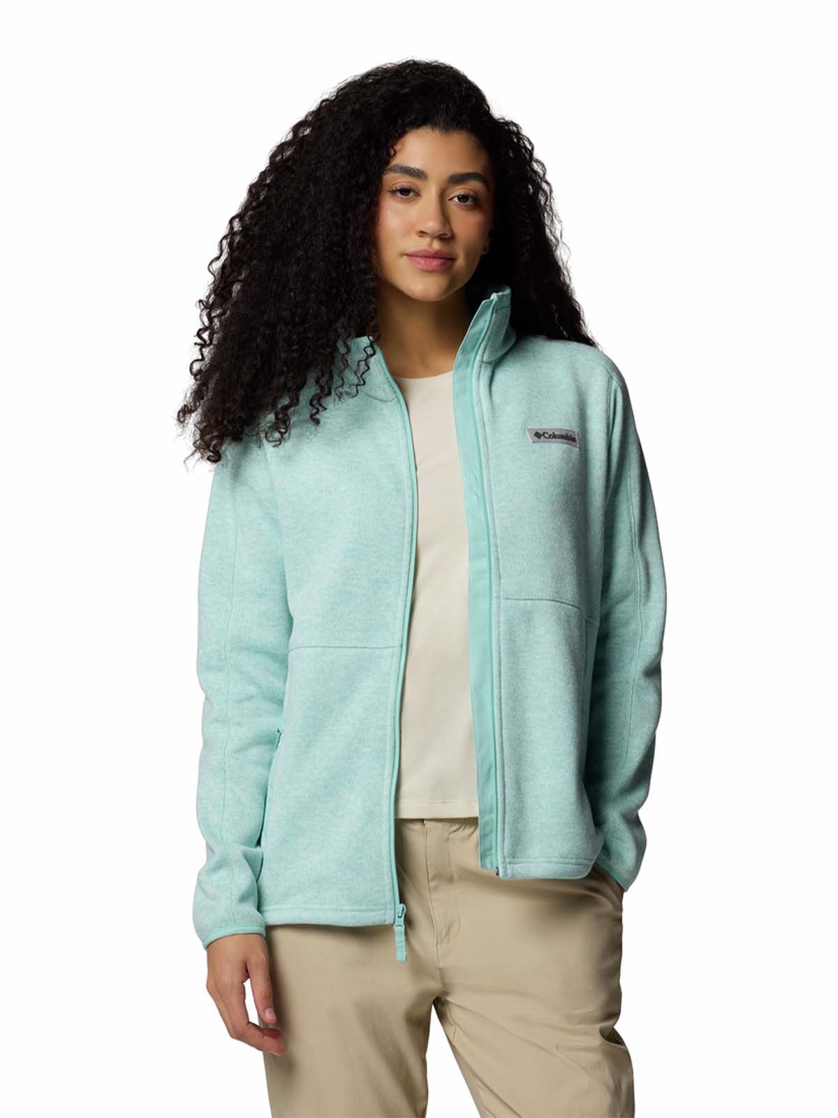 Polar Mujer Sweater Weather Full Zip Verde Columbia
