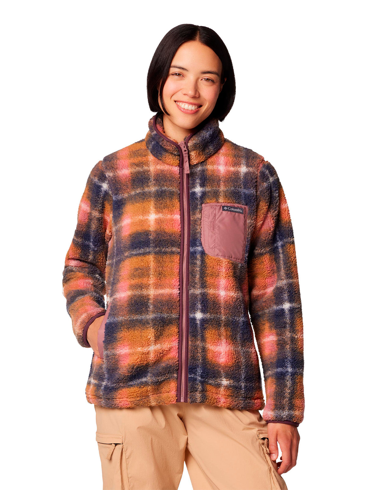 Polar Mujer West Bend Full Zip Rosado Columbia