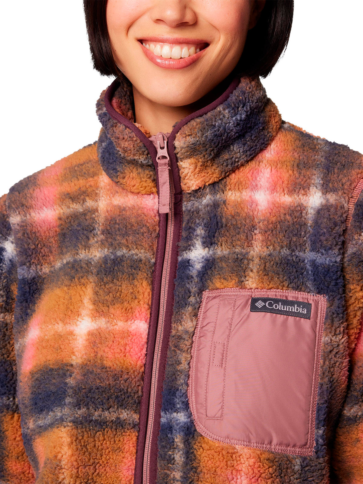 Polar Mujer West Bend Full Zip Rosado Columbia