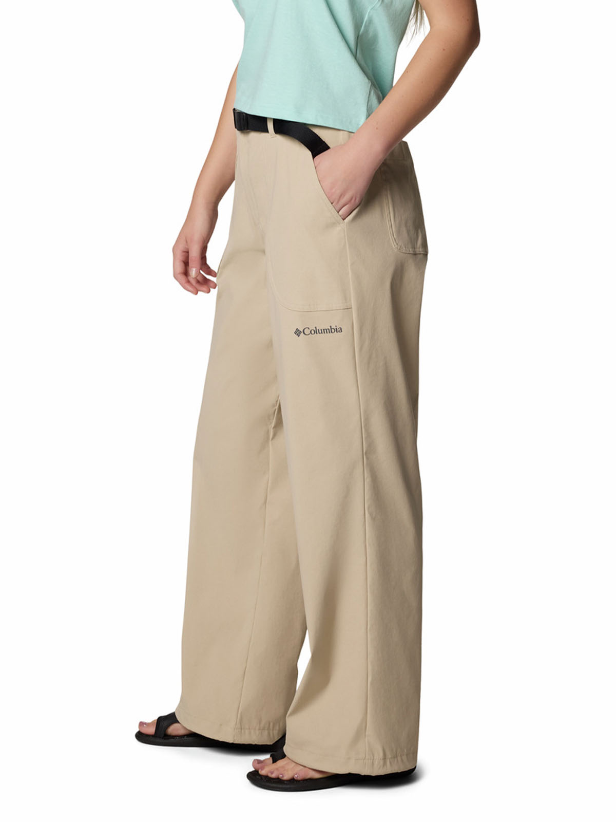 Pantalón Mujer Brea Falls Nylon Beige Columbia