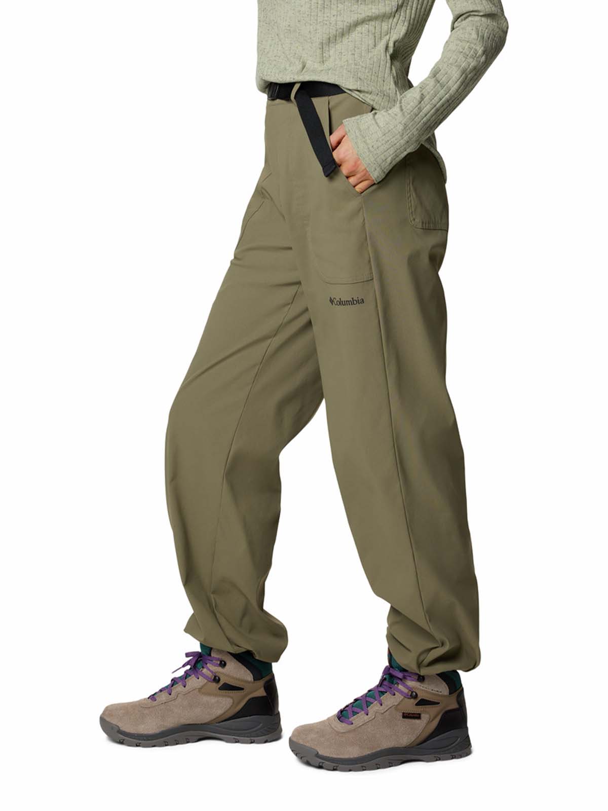 Pantalón Mujer Brea Falls Nylon Verde Columbia